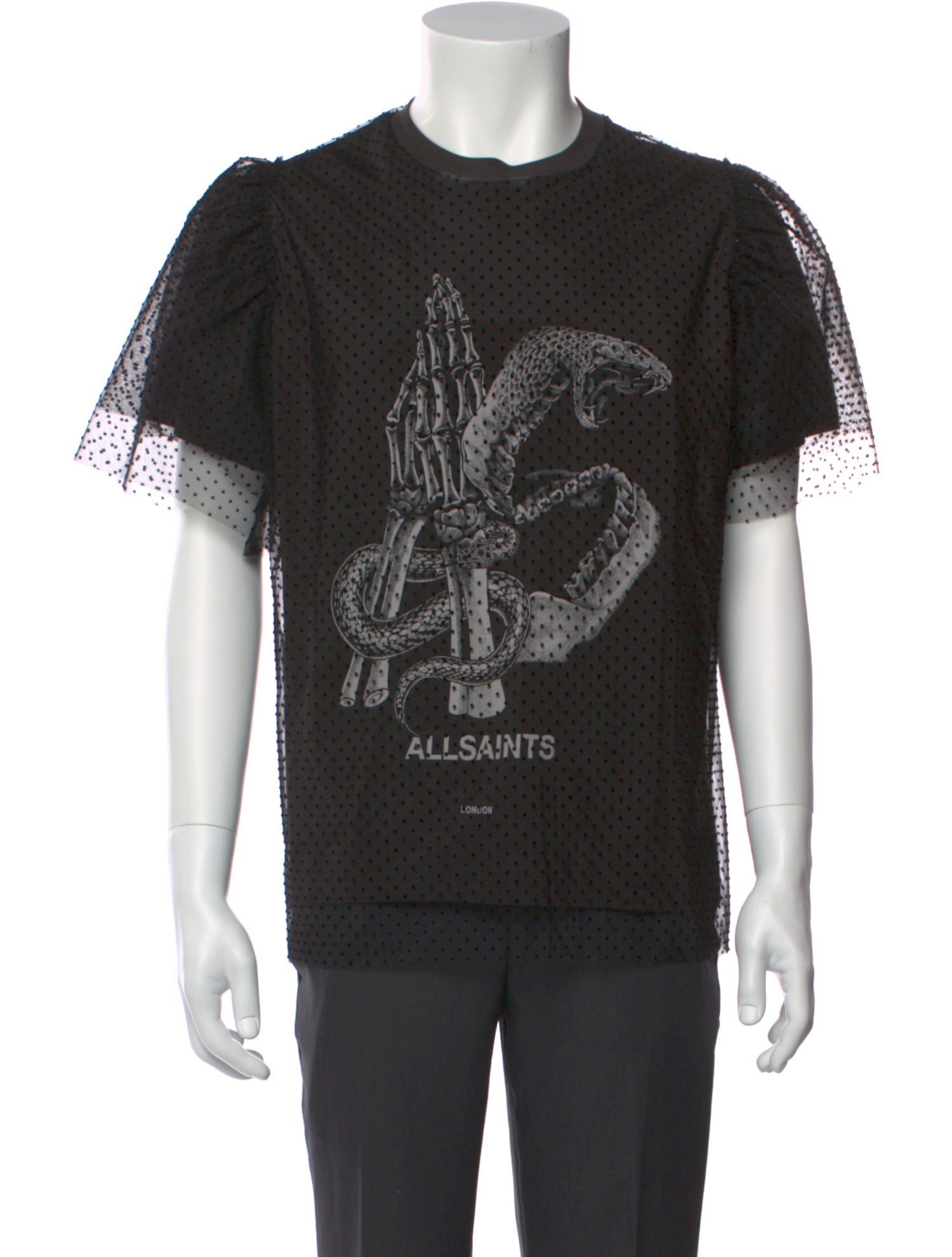 AllSaints Graphic Print Crew Neck T-Shirt