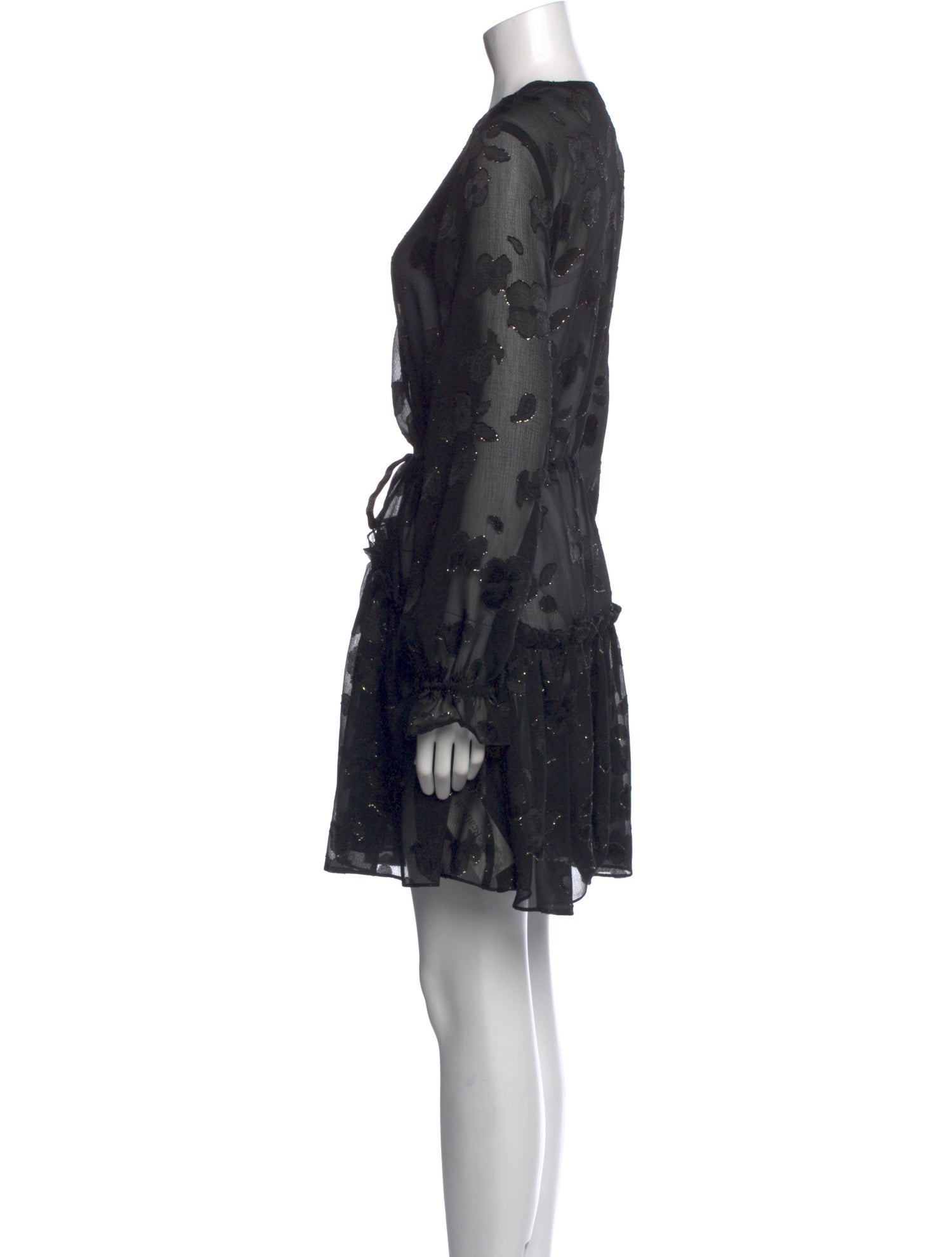 AllSaints Floral Print Mini Dress