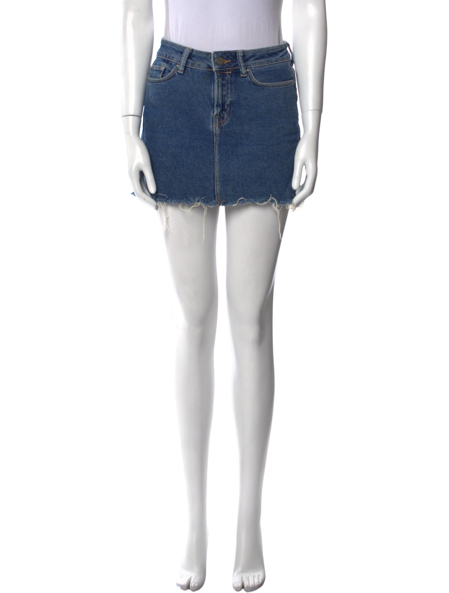 AllSaints Distressed Accents Mini Skirt