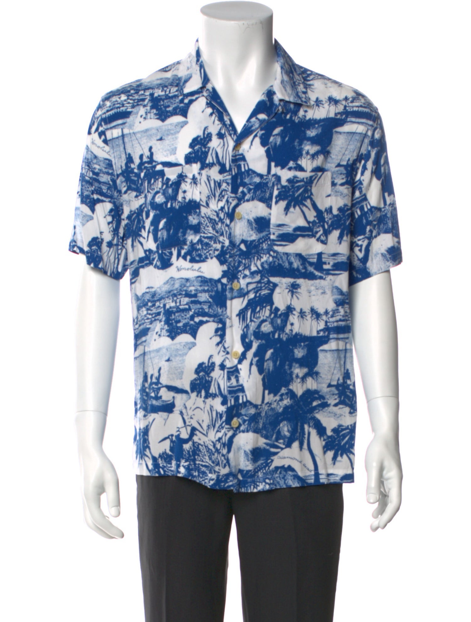 AllSaints Printed Short Sleeve Shirt