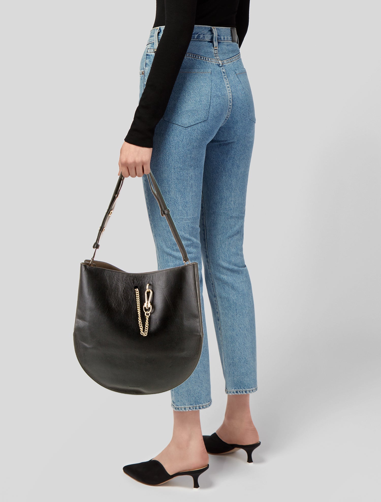 AllSaints Leather Bucket Bag