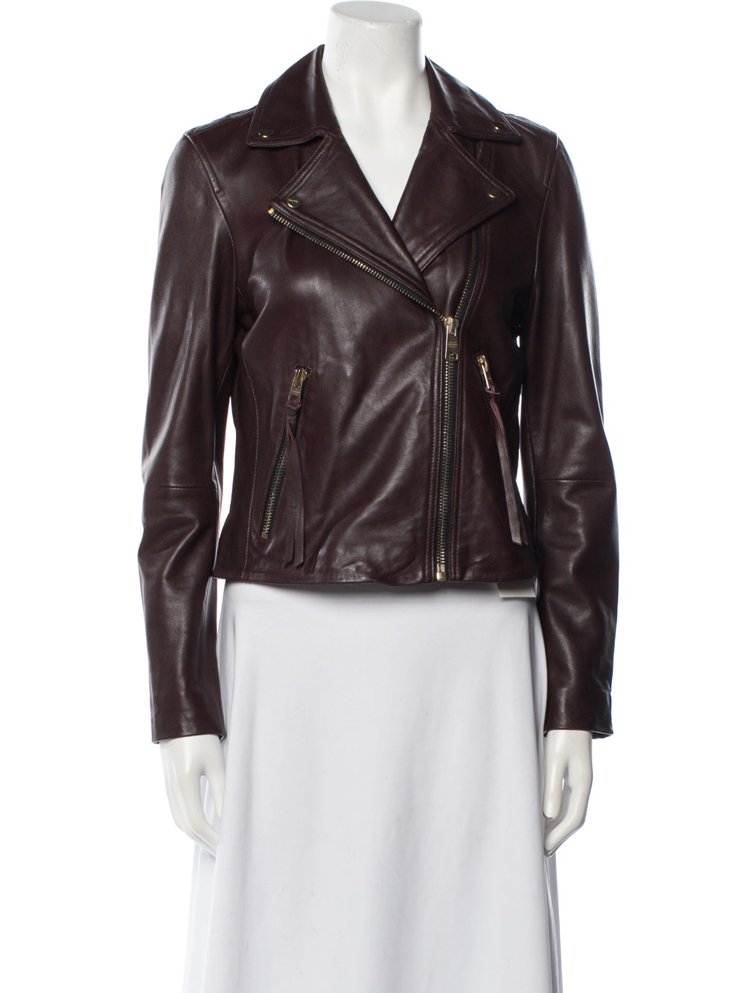 AllSaints Lamb Leather Biker Jacket