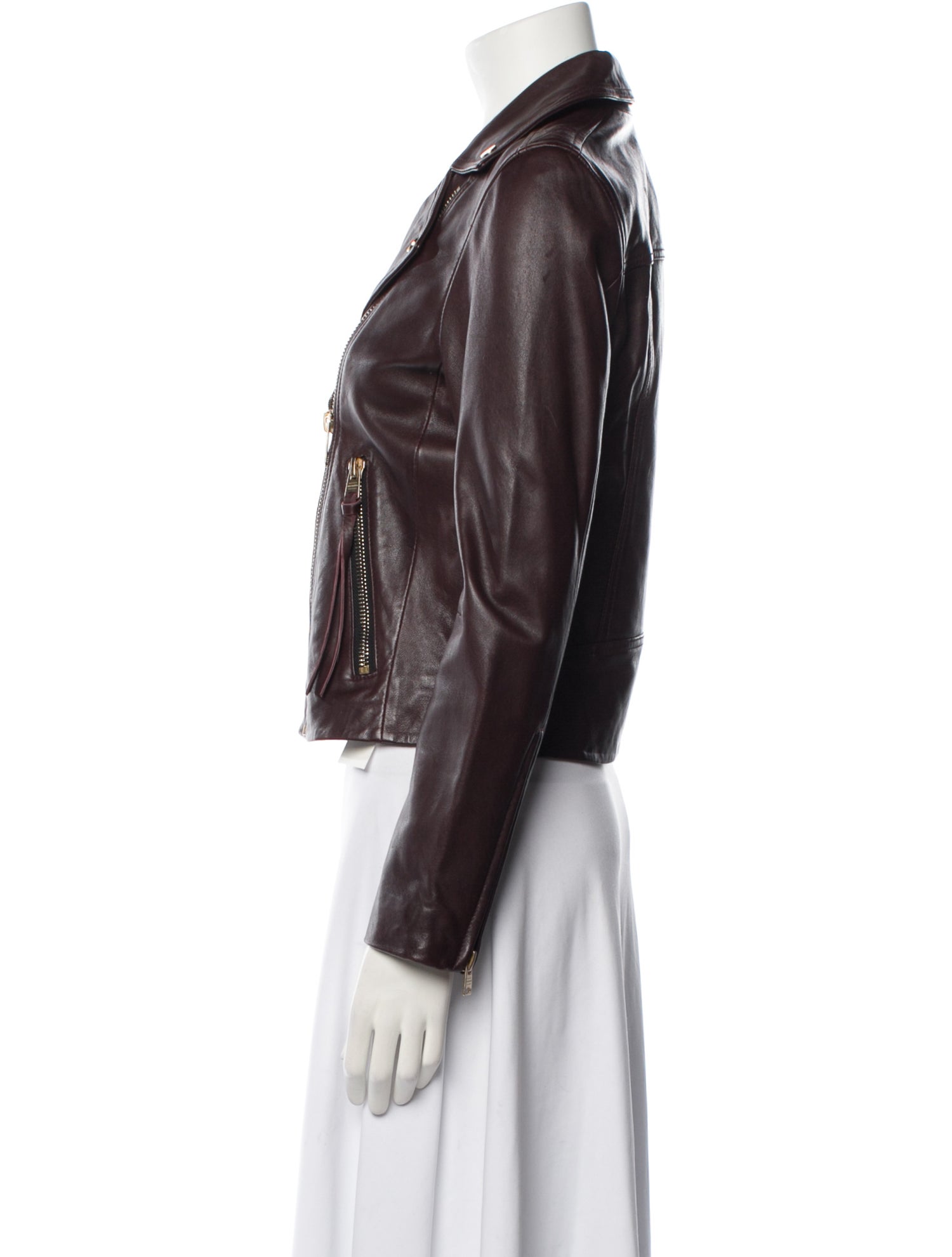 AllSaints Lamb Leather Biker Jacket