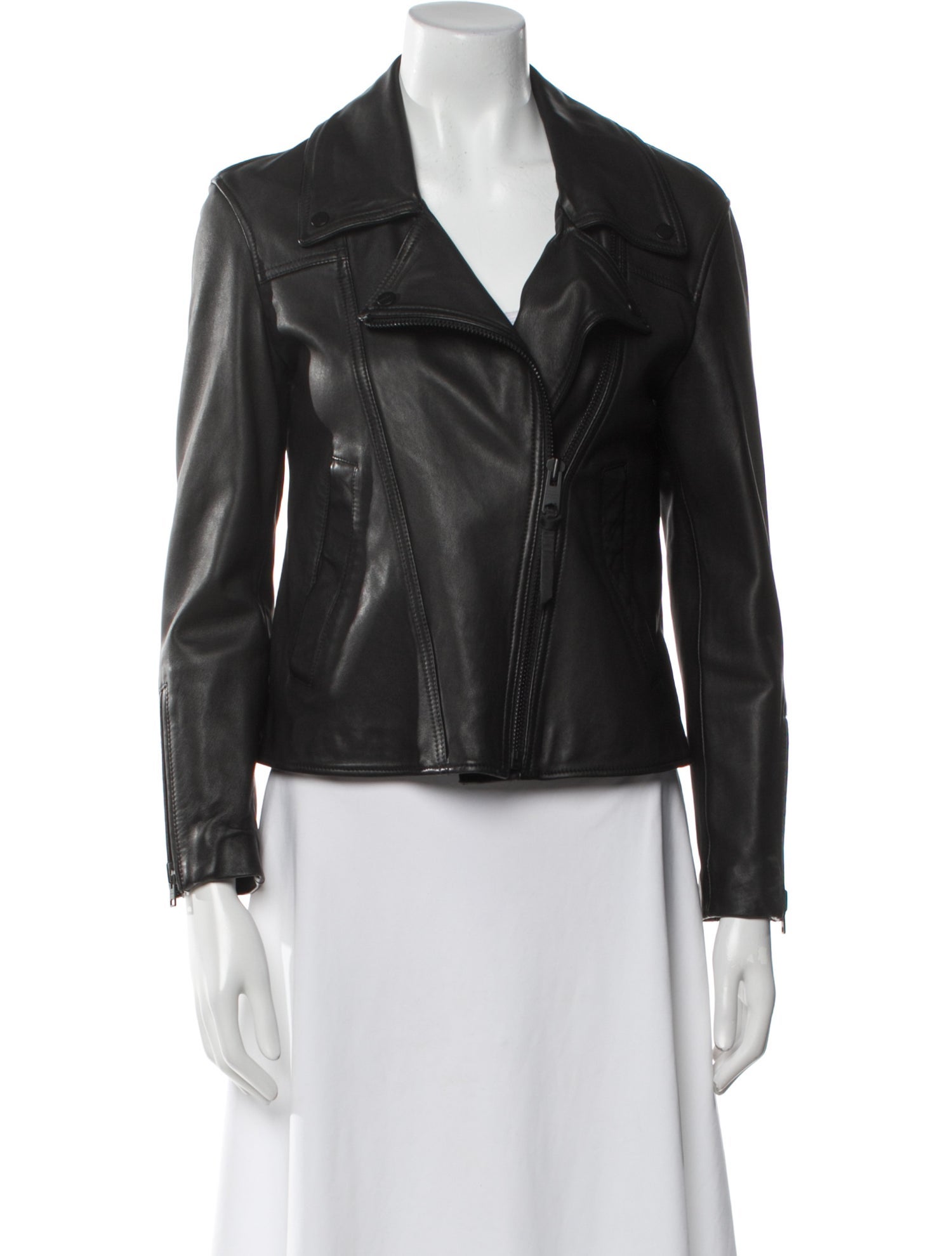 AllSaints Leather Fur Jacket