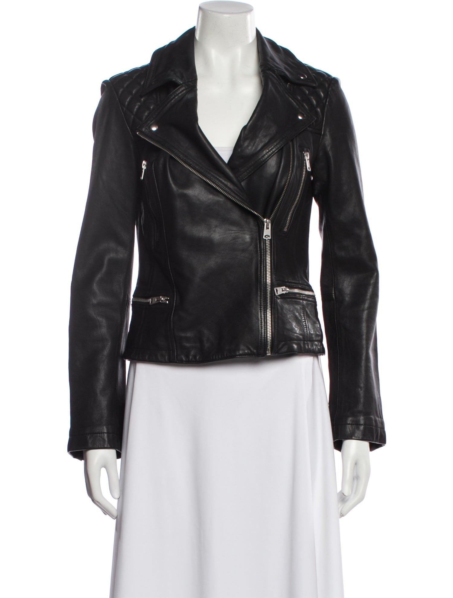 AllSaints Leather Biker Jacket w/ Tags