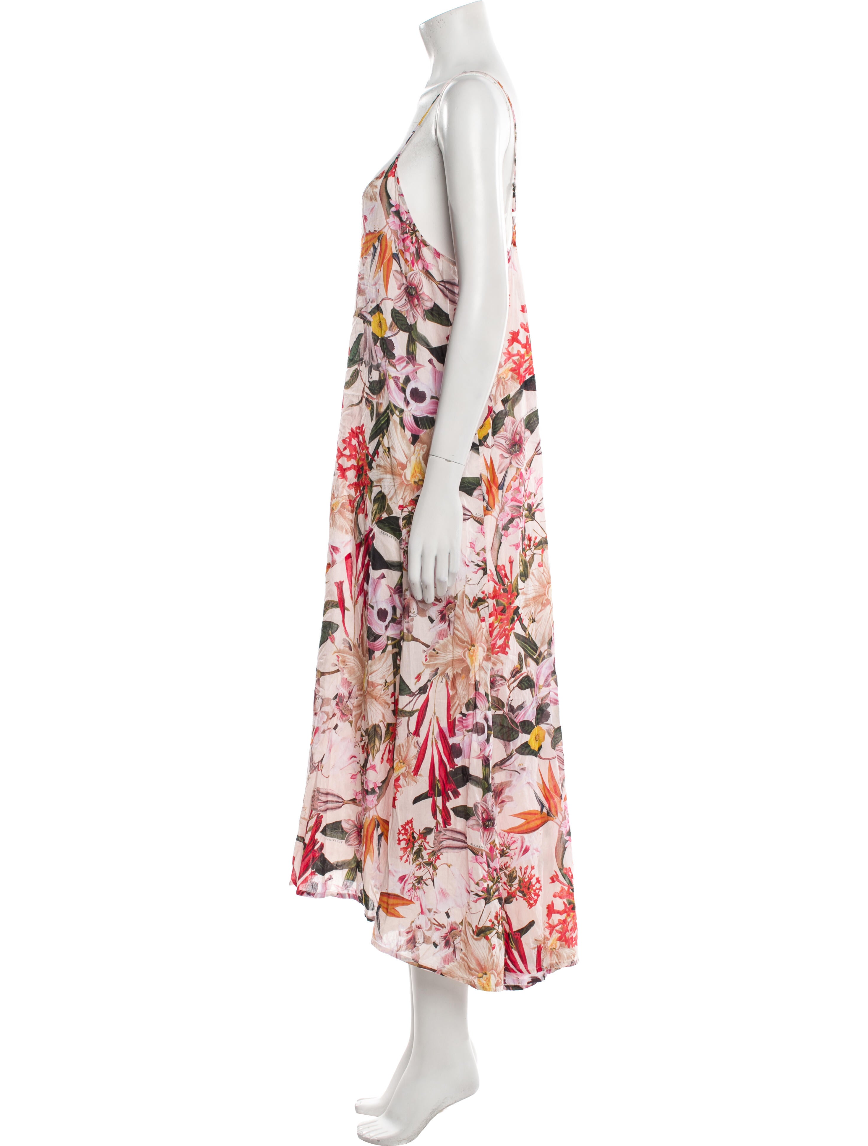 AllSaints Floral Print Long Dress