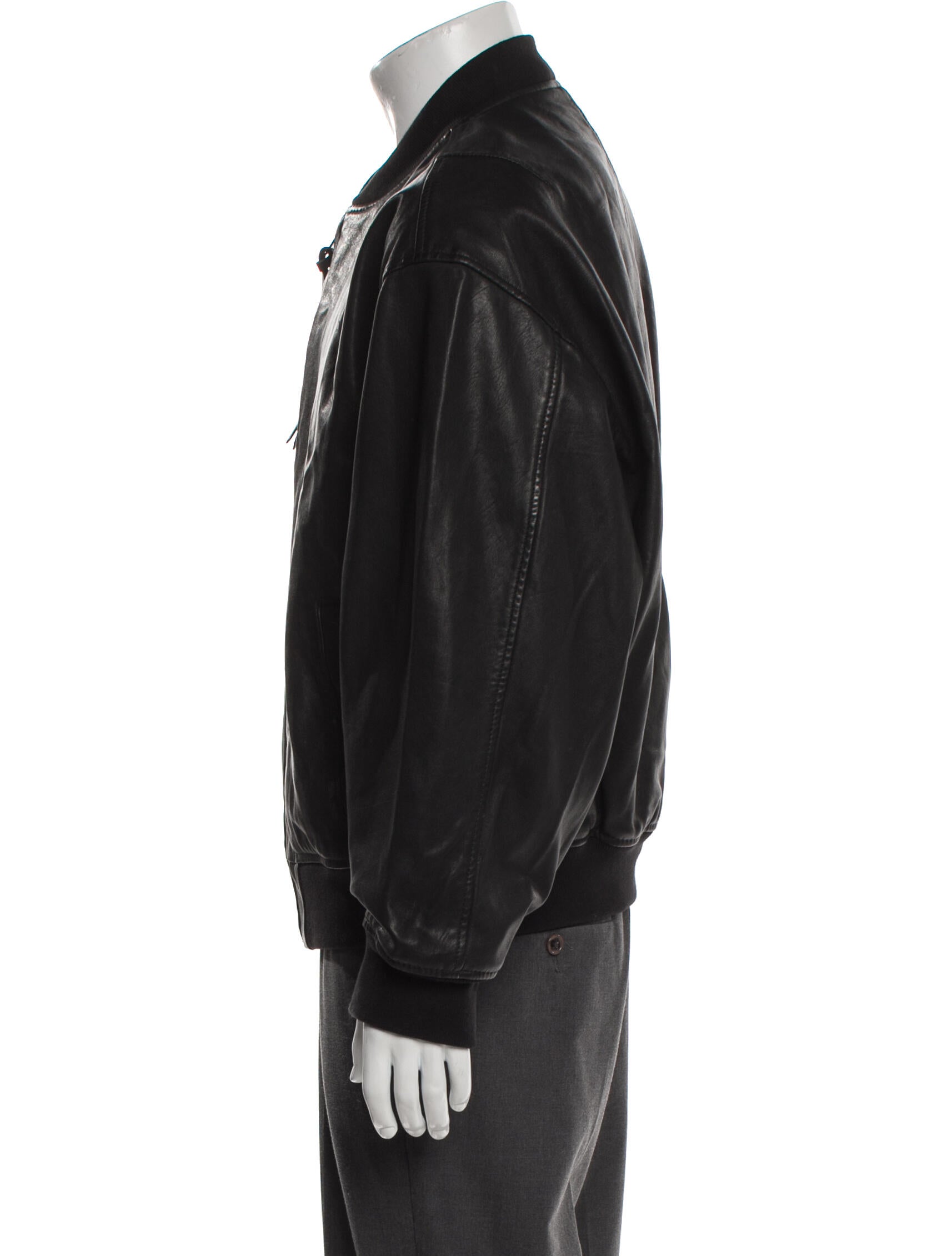 AllSaints Leather Bomber Jacket