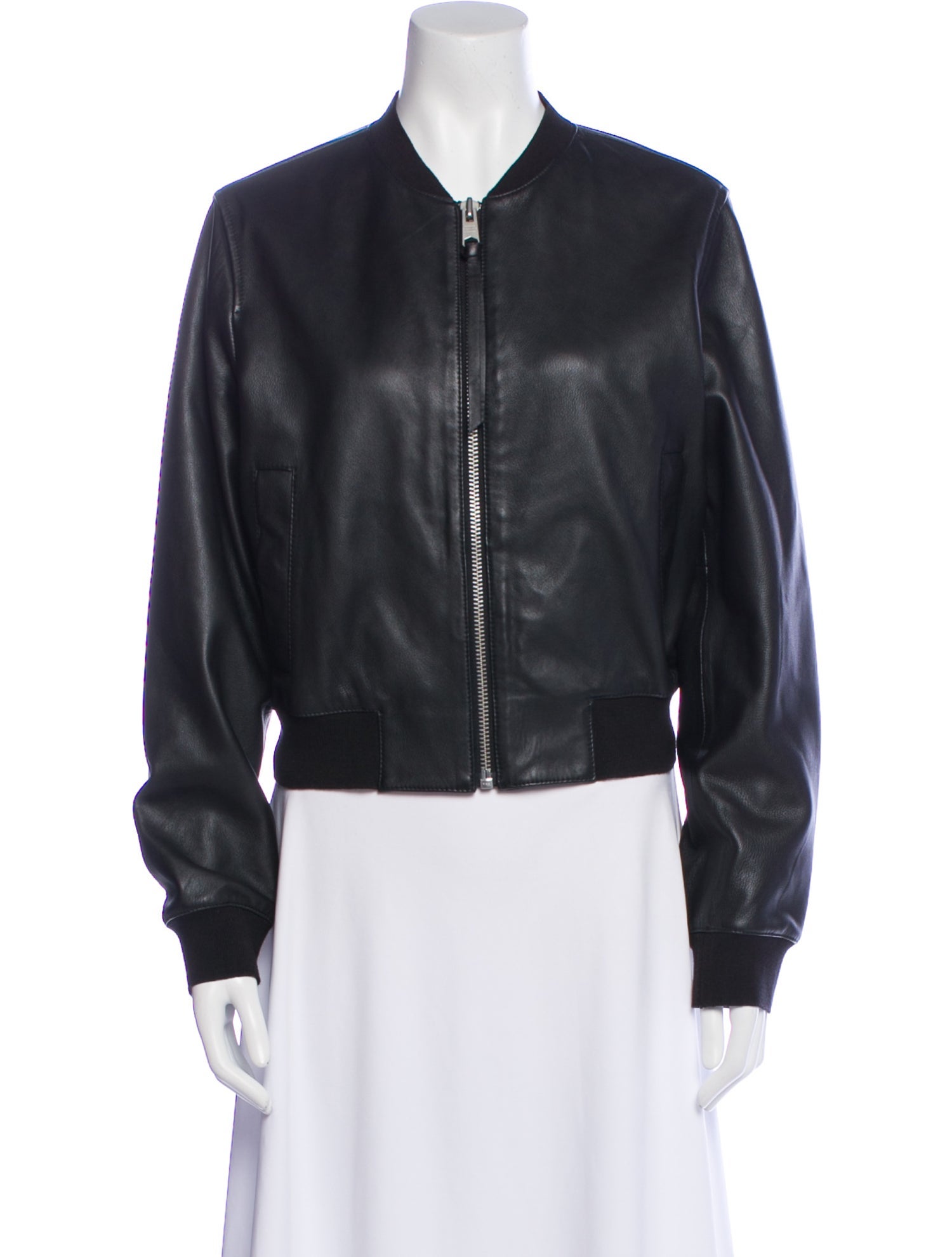 AllSaints Leather Bomber Jacket
