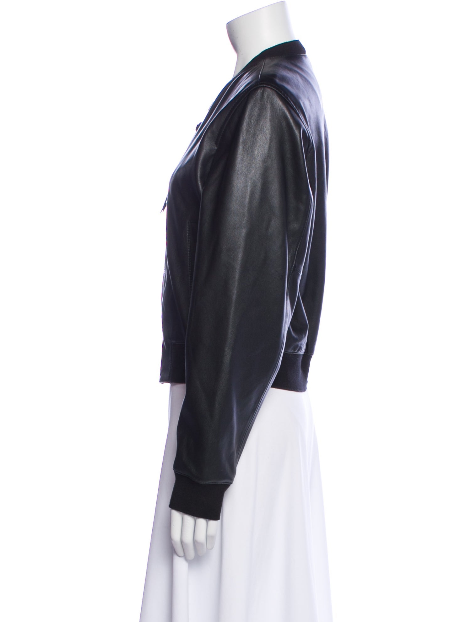 AllSaints Leather Bomber Jacket