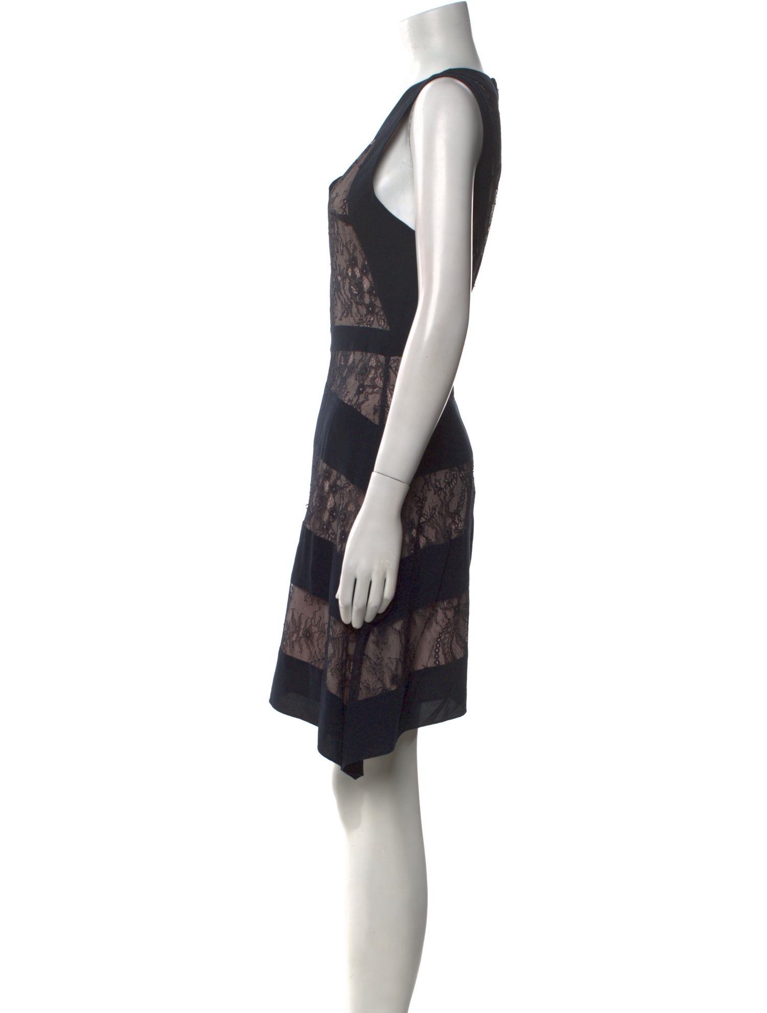 AllSaints Lace Pattern Mini Dress