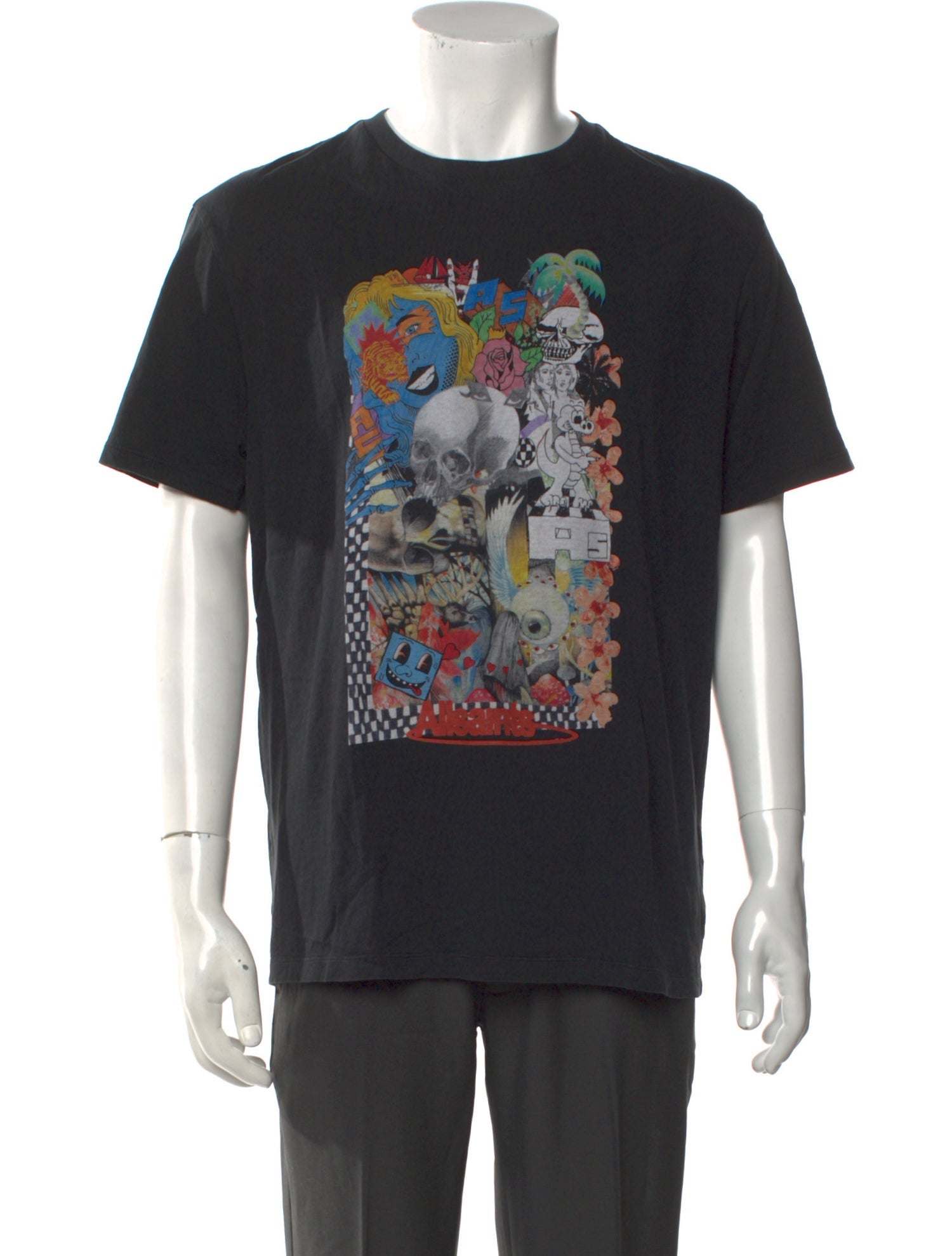 AllSaints Graphic Print Crew Neck T-Shirt