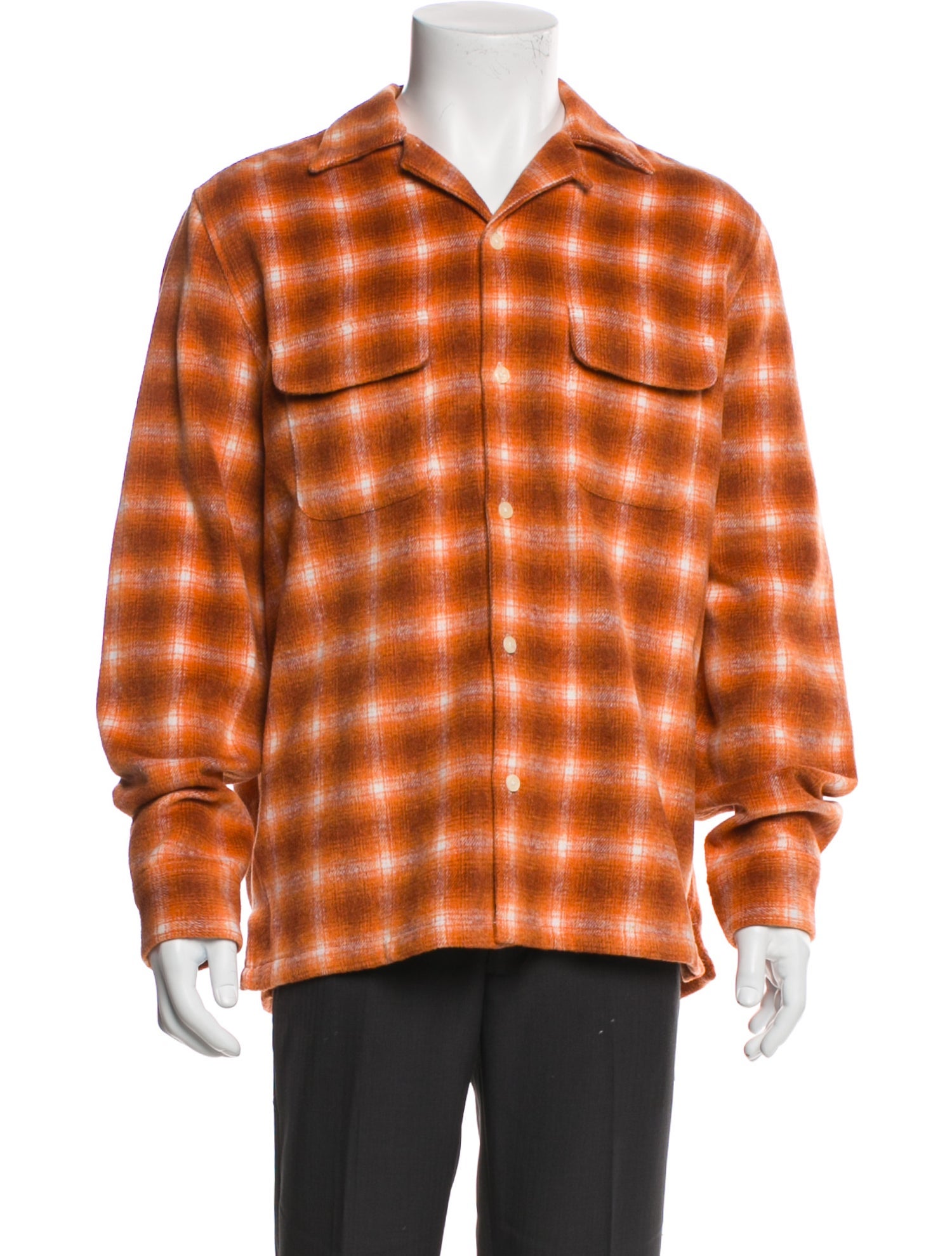 AllSaints Plaid Print Long Sleeve Shirt