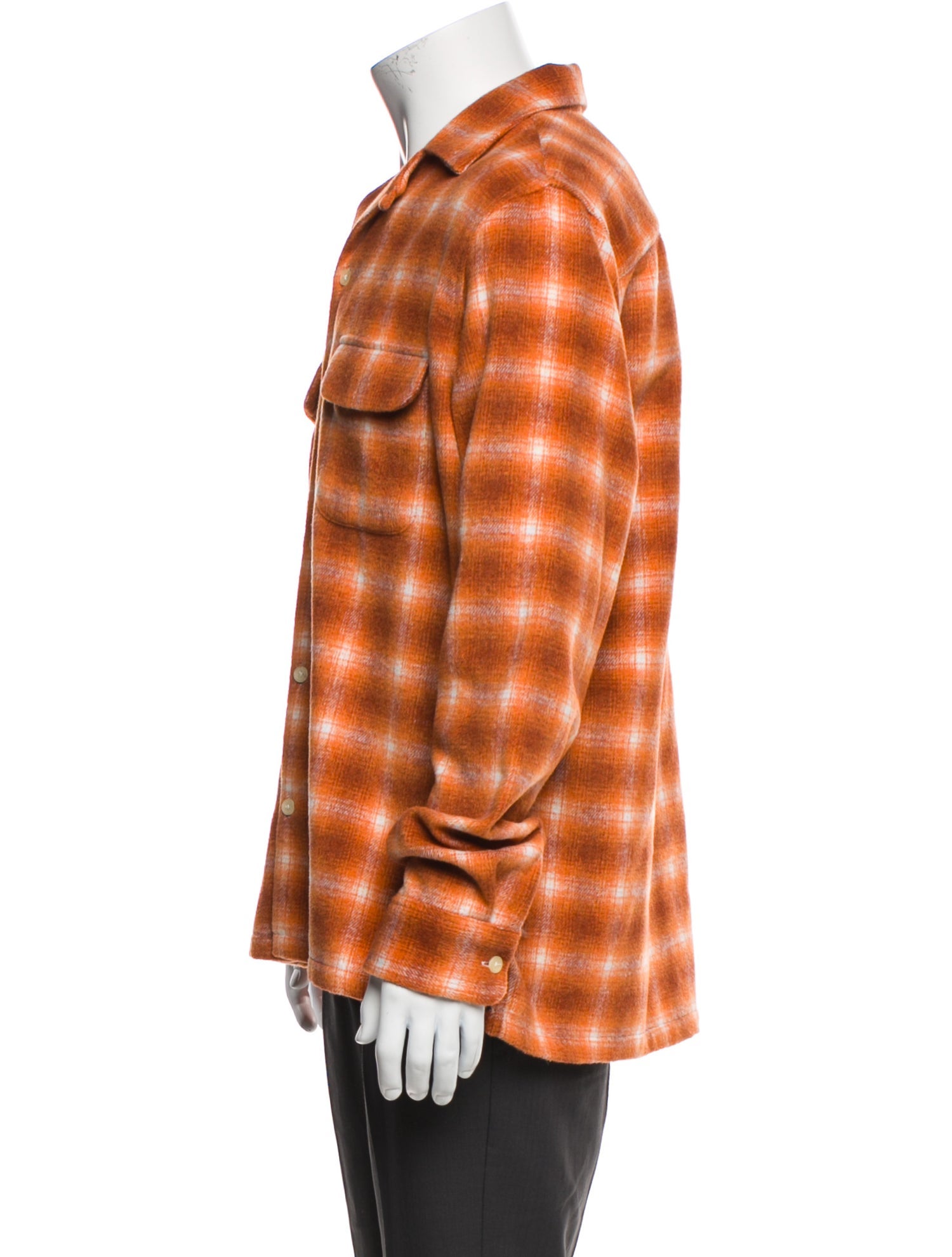 AllSaints Plaid Print Long Sleeve Shirt