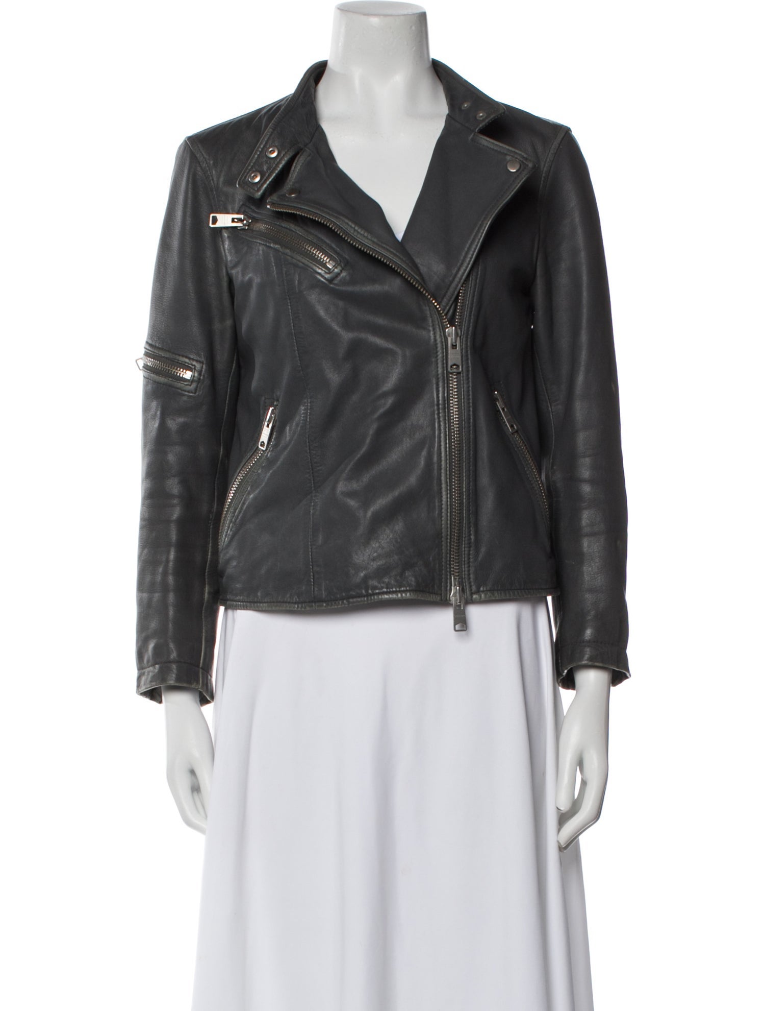 AllSaints Leather Biker Jacket