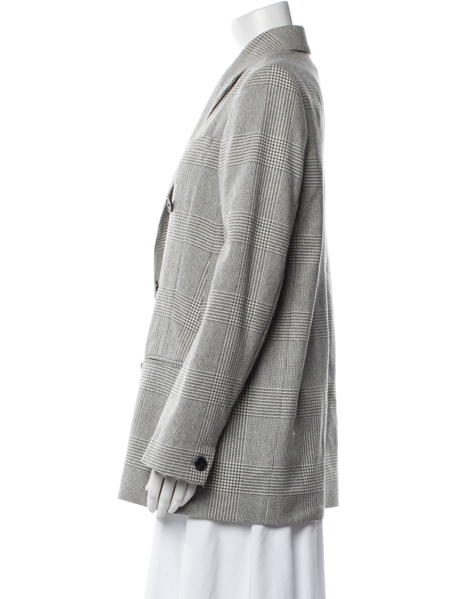 AllSaints Wool Houndstooth Print Blazer