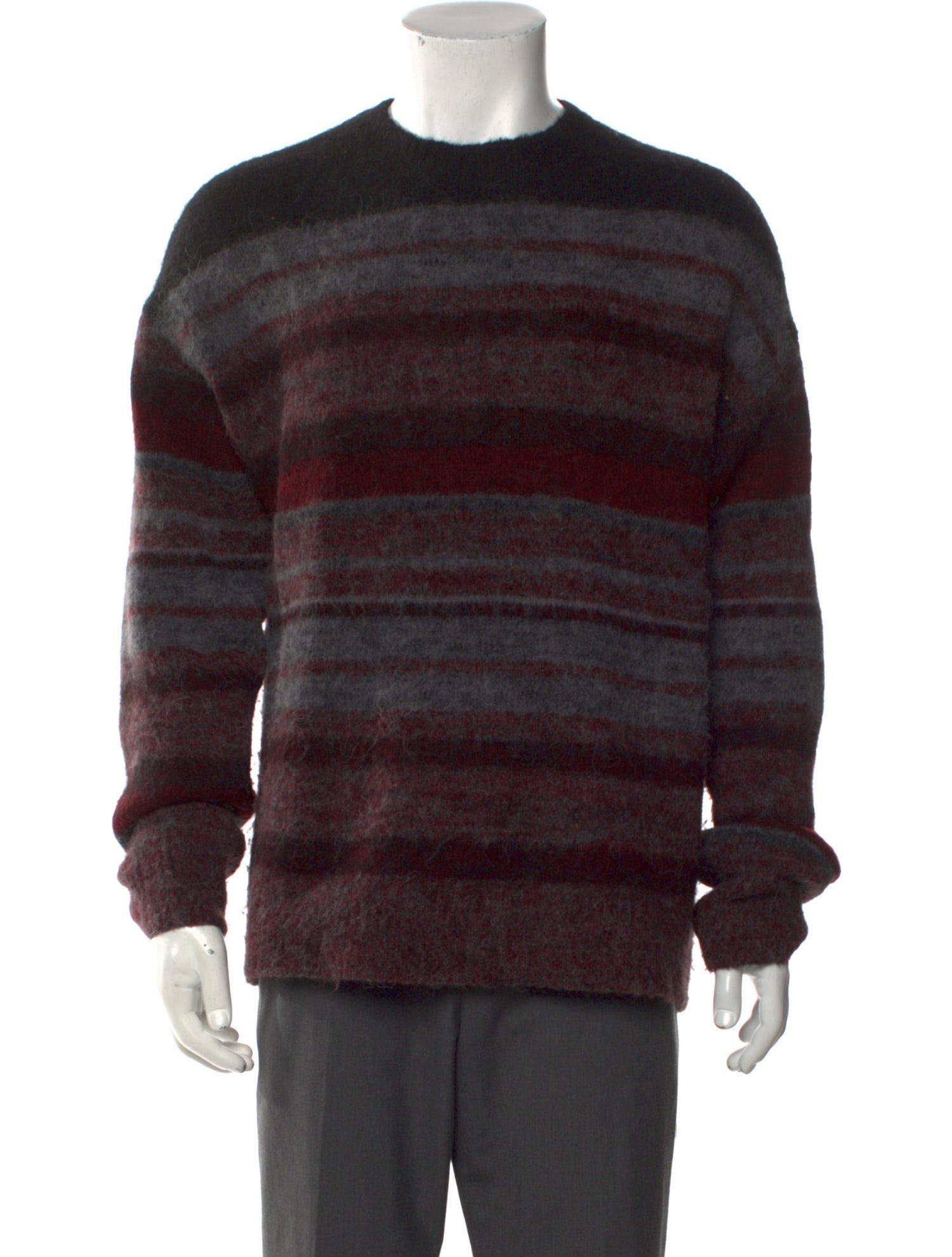 AllSaints Striped Crew Neck Pullover