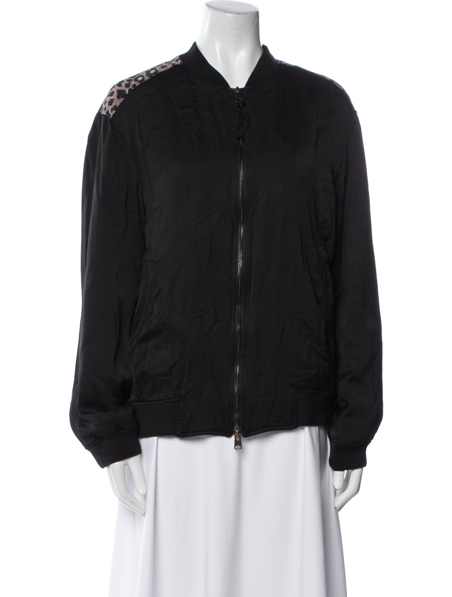 AllSaints Satin Bomber Jacket
