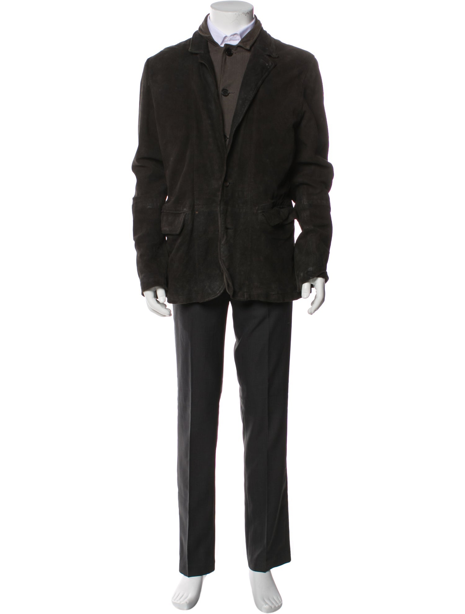 AllSaints Goat Leather Parka