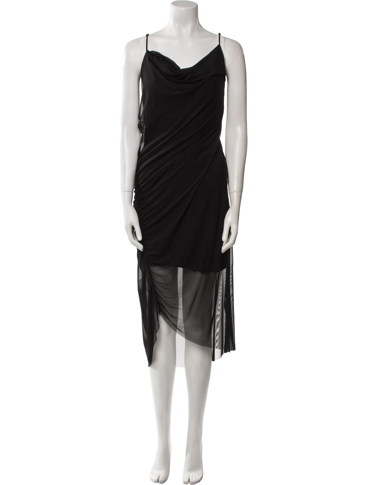 AllSaints Cowl Neck Knee-Length Dress