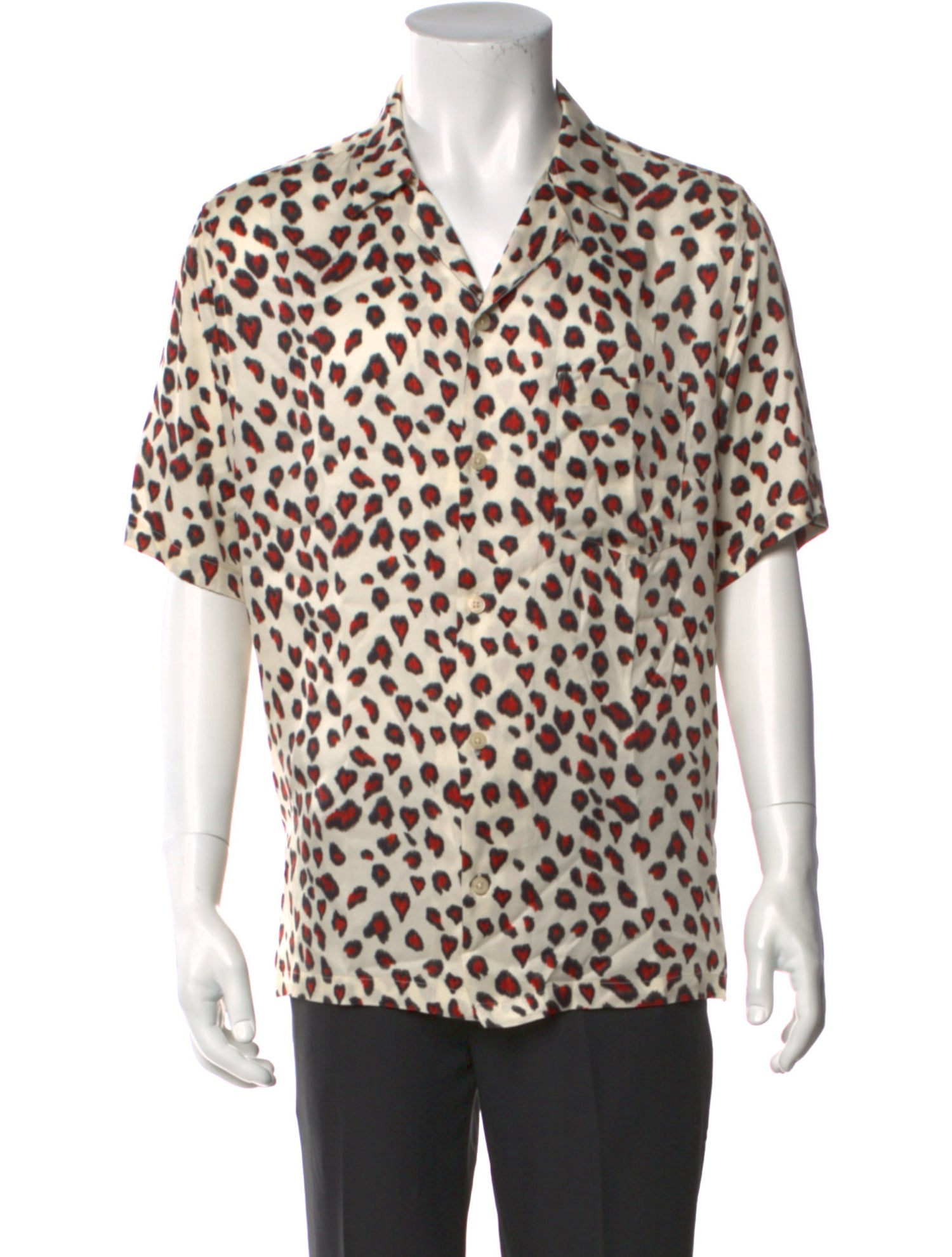 AllSaints Animal Print Short Sleeve Shirt