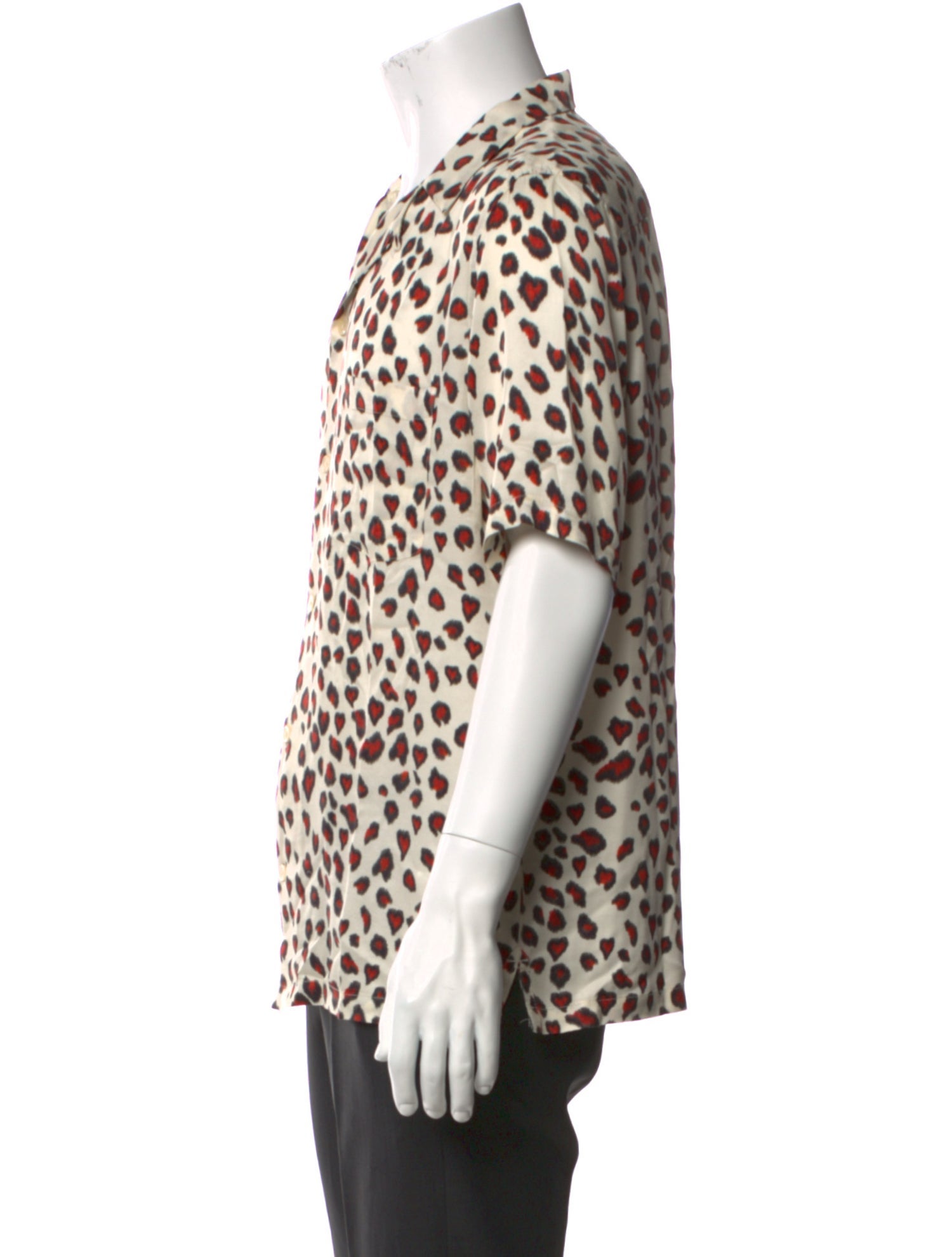 AllSaints Animal Print Short Sleeve Shirt