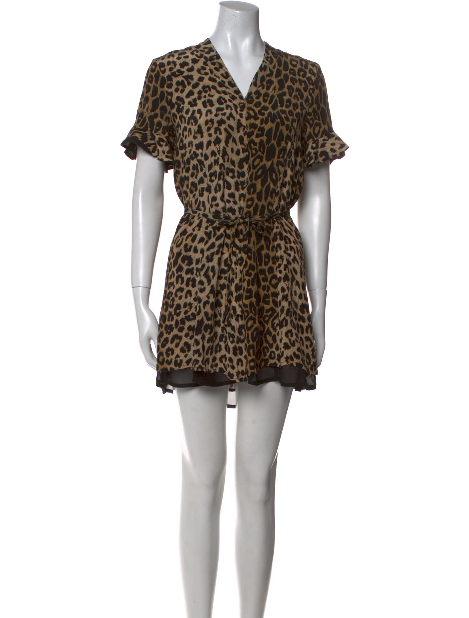AllSaints Animal Print Mini Dress