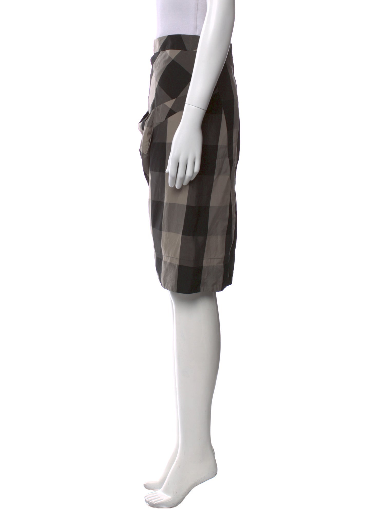 AllSaints Plaid Print Knee-Length Skirt