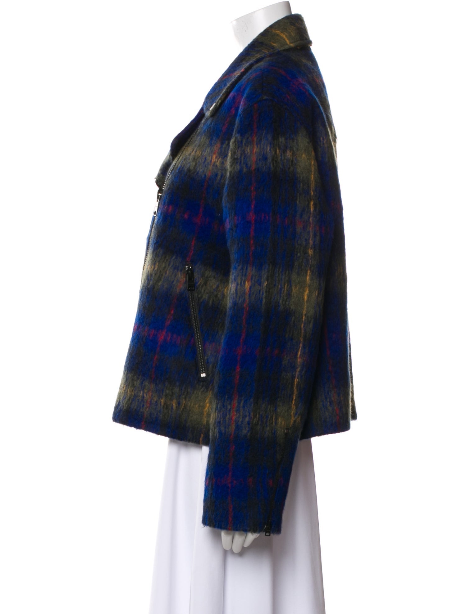 AllSaints Plaid Print Jacket