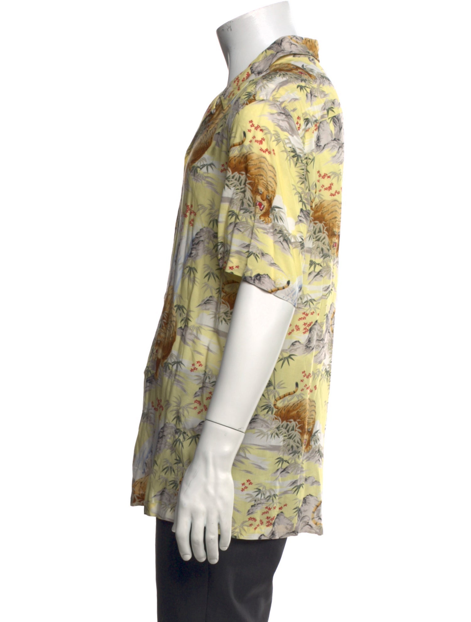 AllSaints Floral Print Short Sleeve Shirt