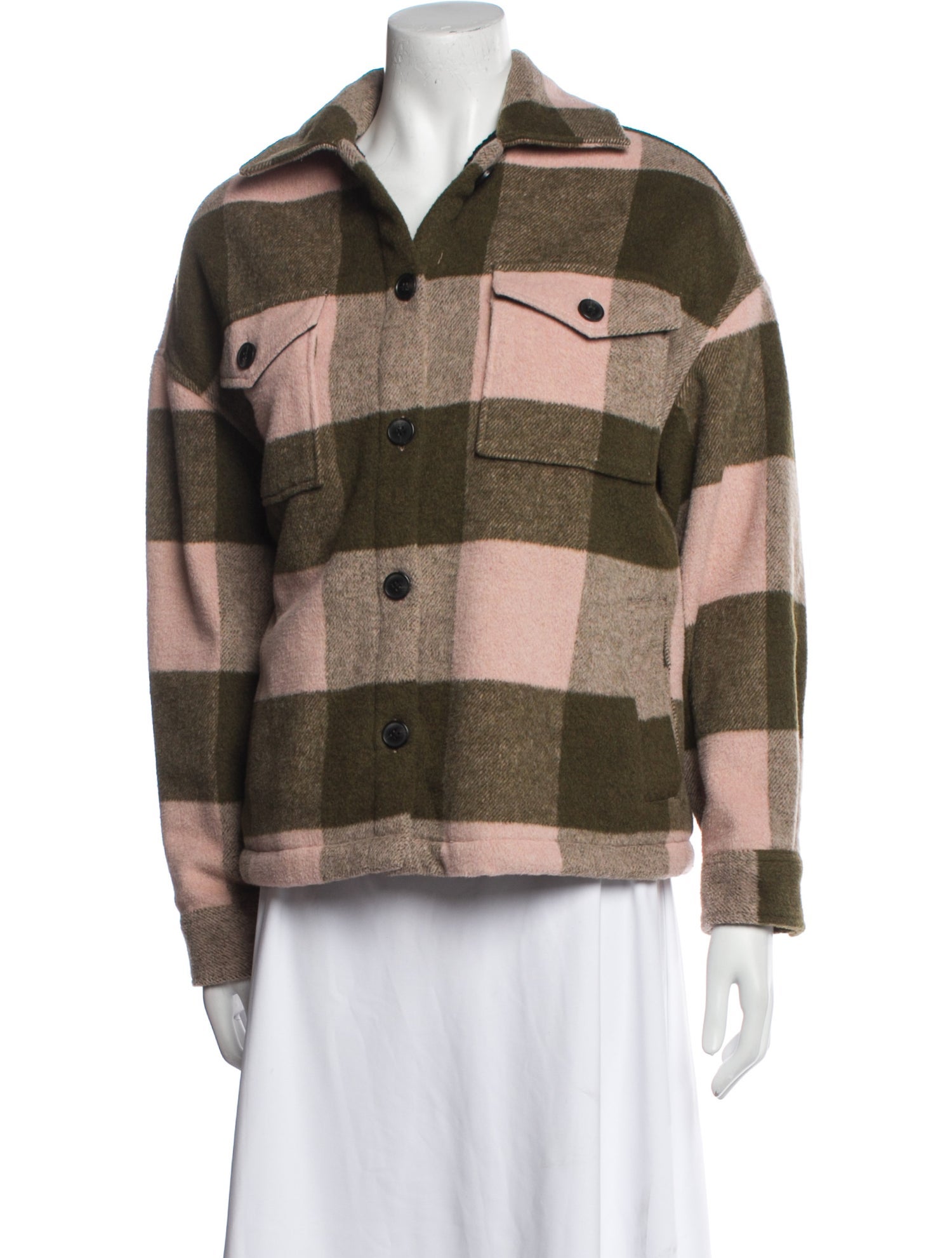 AllSaints Plaid Print Jacket