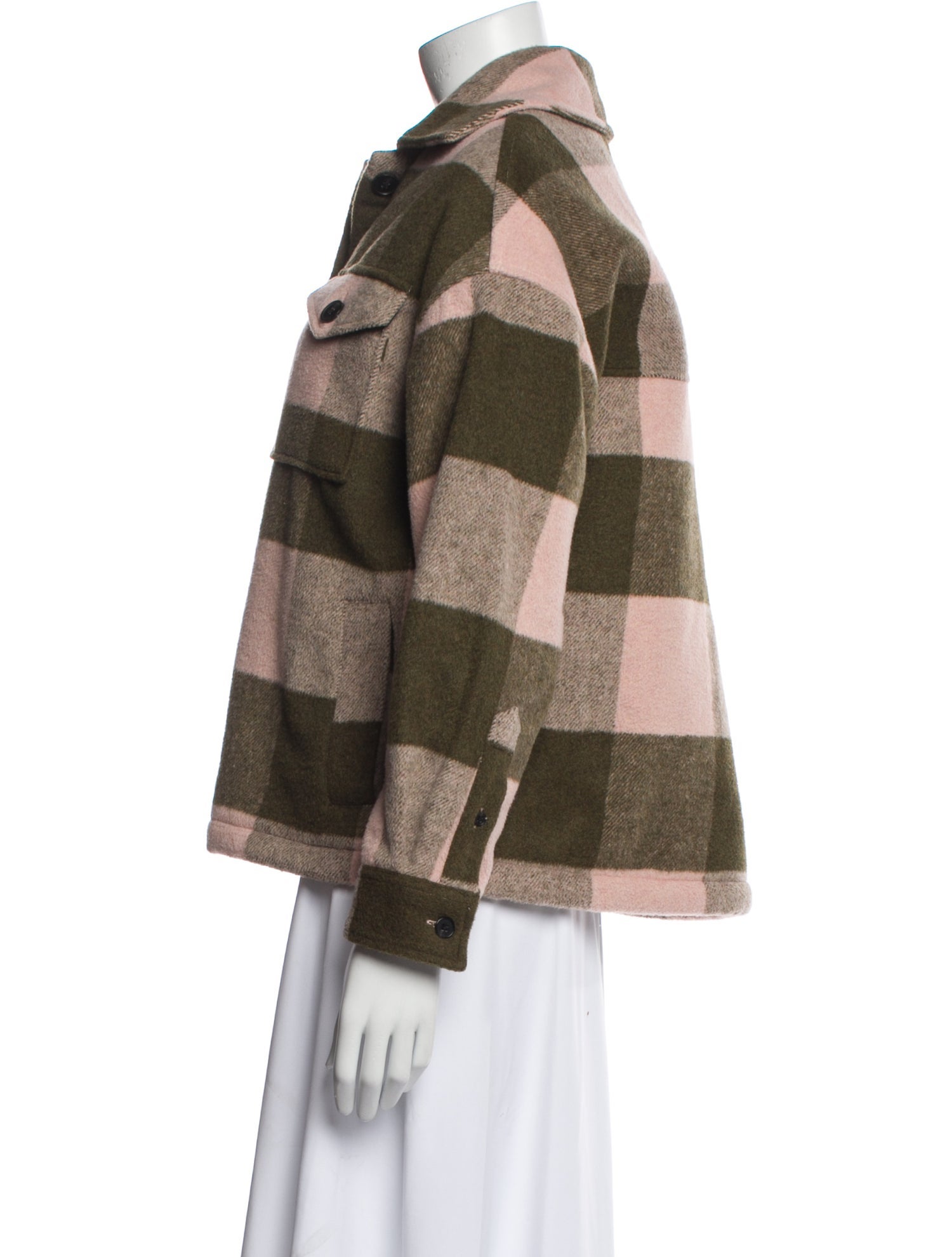 AllSaints Plaid Print Jacket
