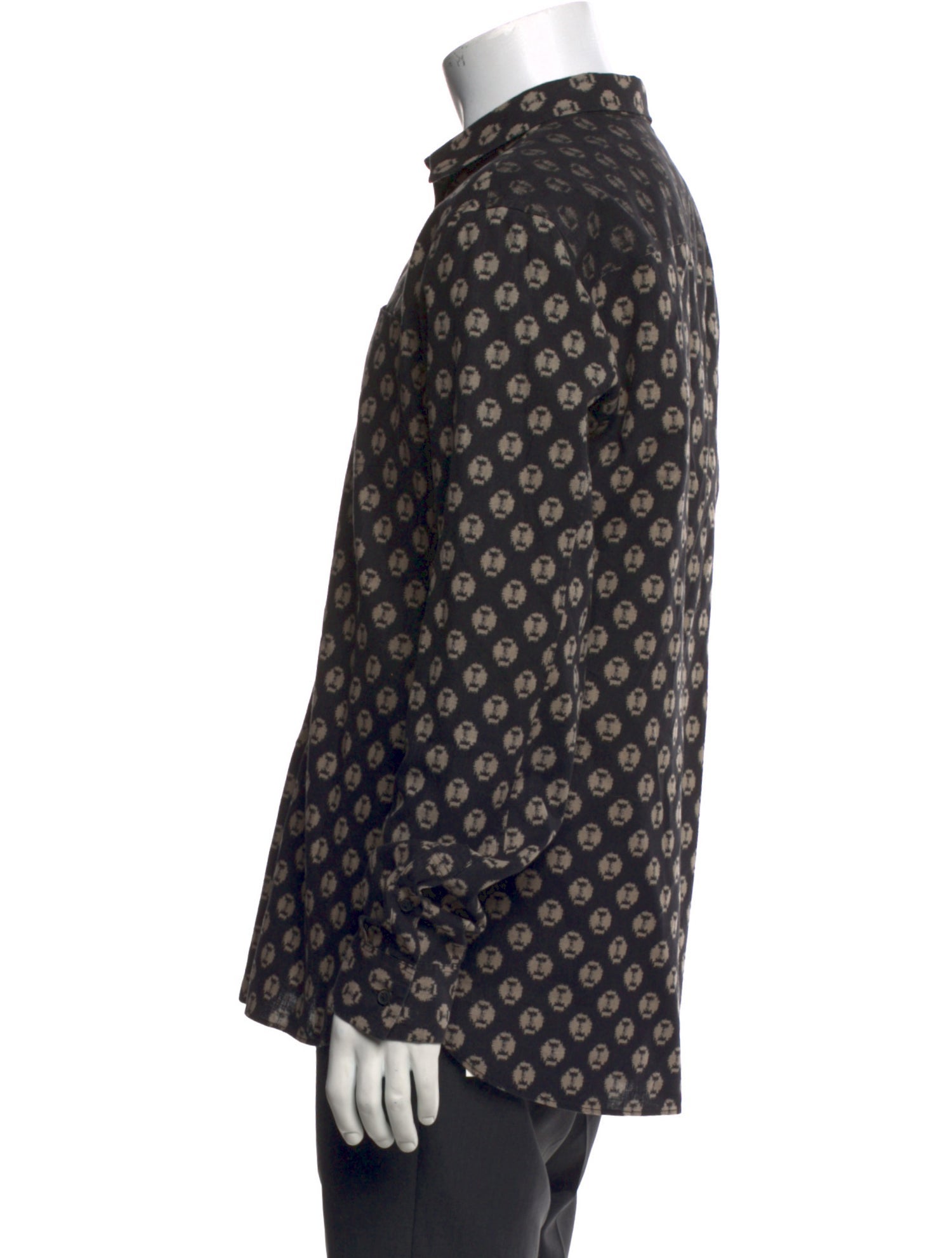 AllSaints Printed Long Sleeve Shirt