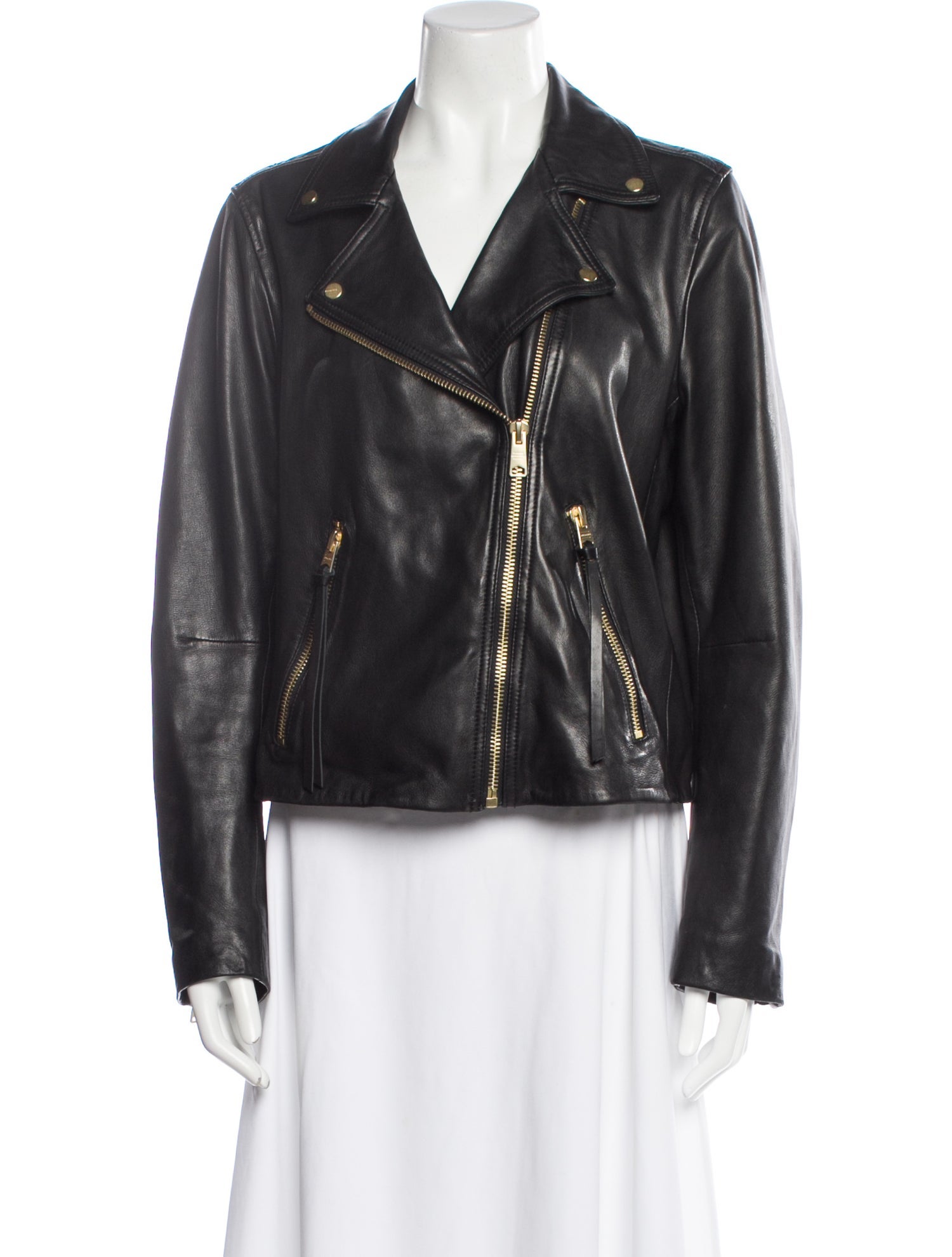 AllSaints Lamb Leather Biker Jacket