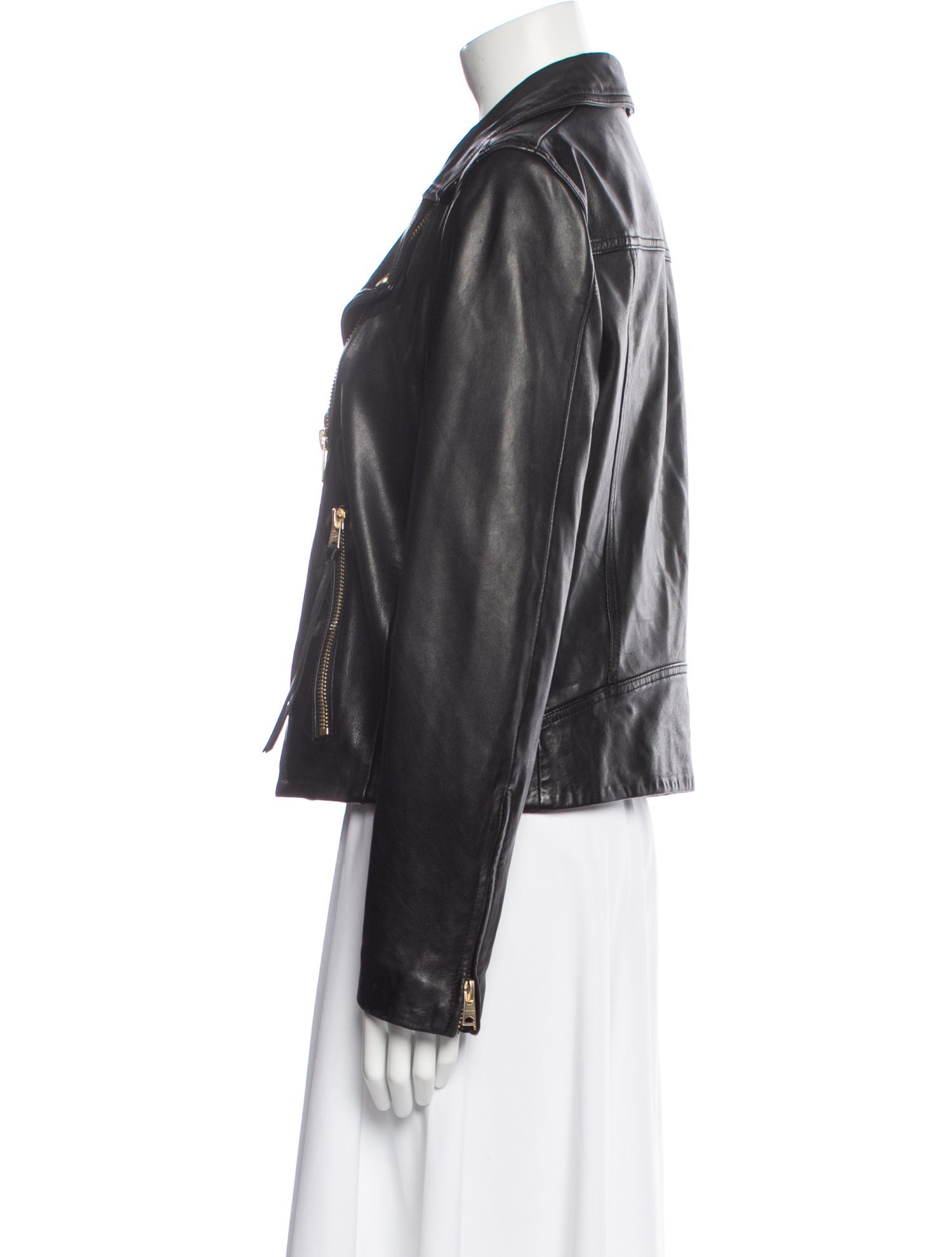 AllSaints Lamb Leather Biker Jacket