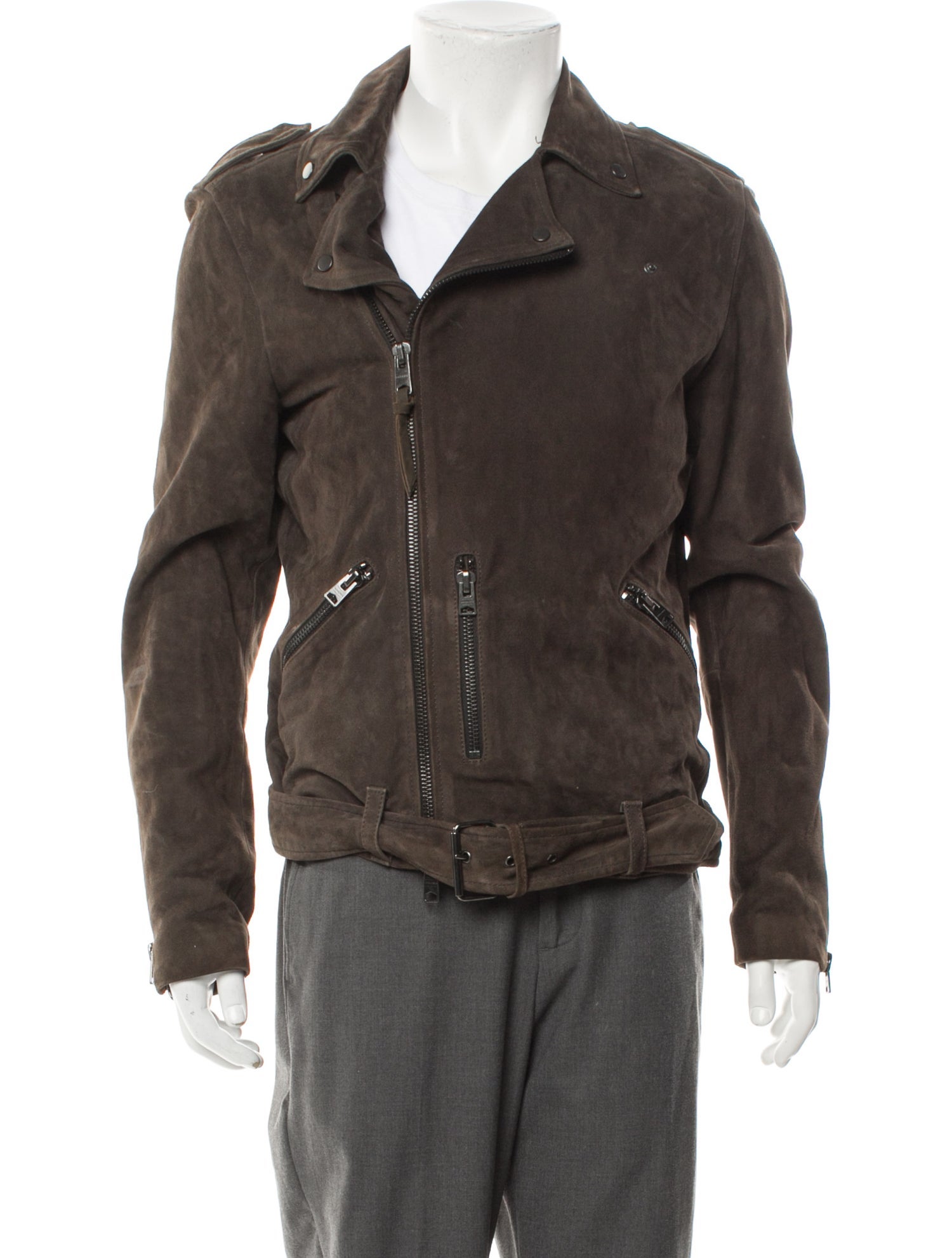 AllSaints Goat Leather Moto Jacket