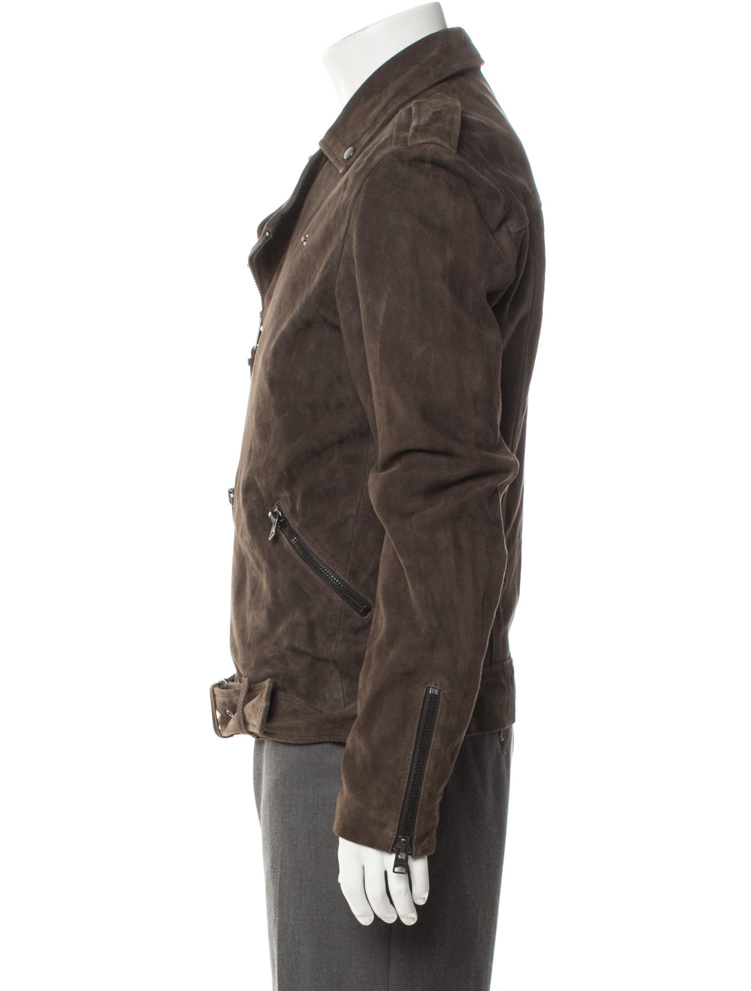 AllSaints Goat Leather Moto Jacket