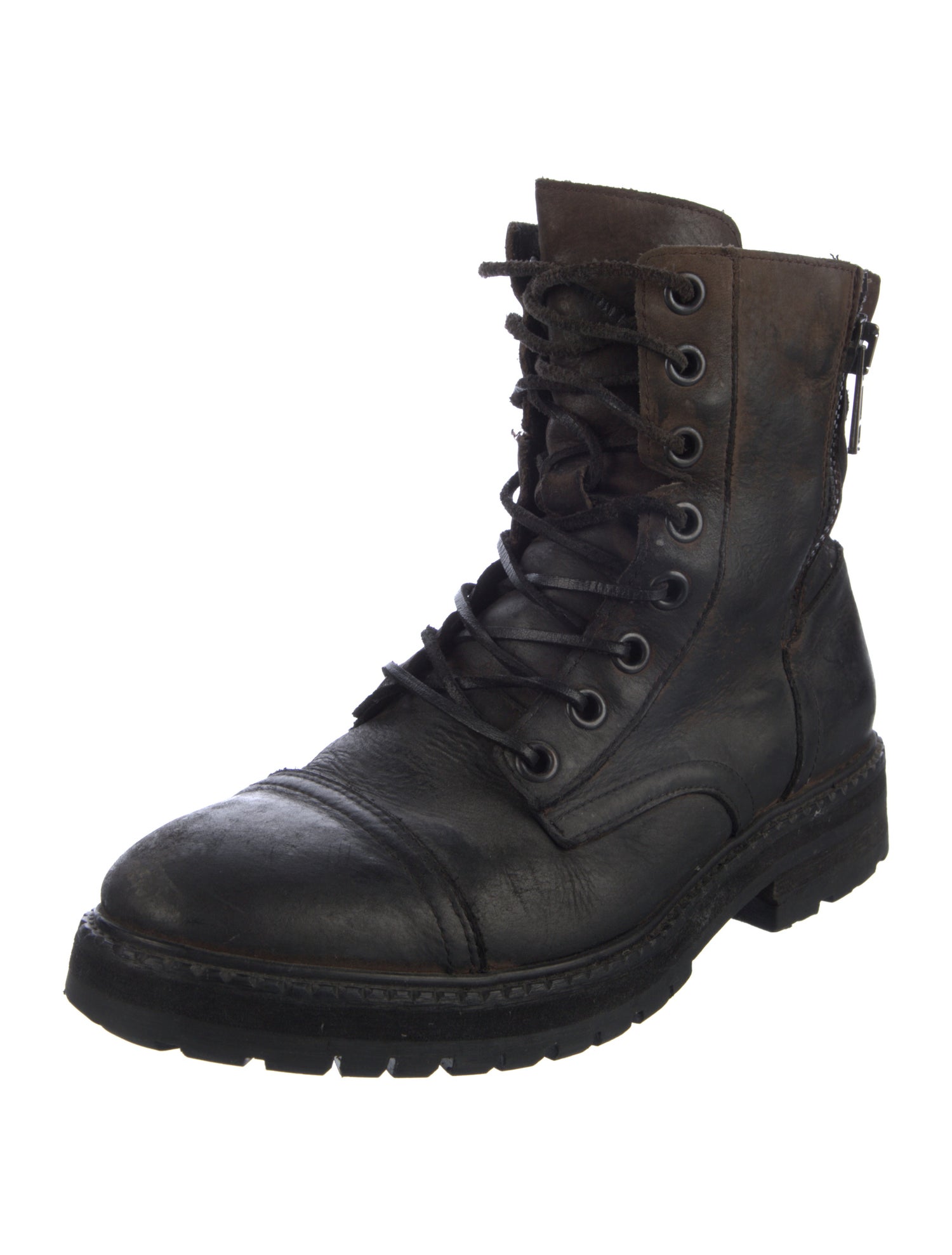 AllSaints Leather Lace-Up Boots