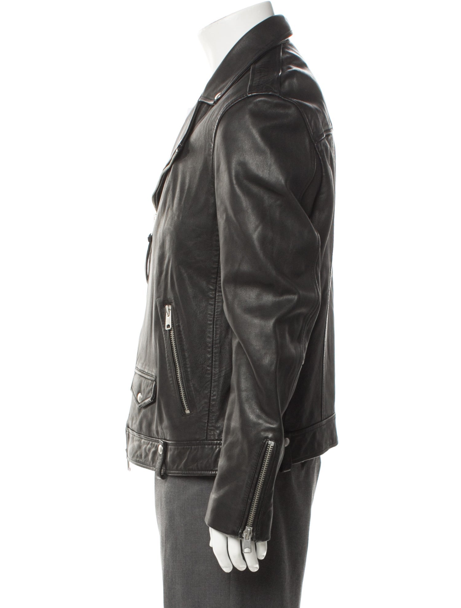 AllSaints Lamb Leather Moto Jacket