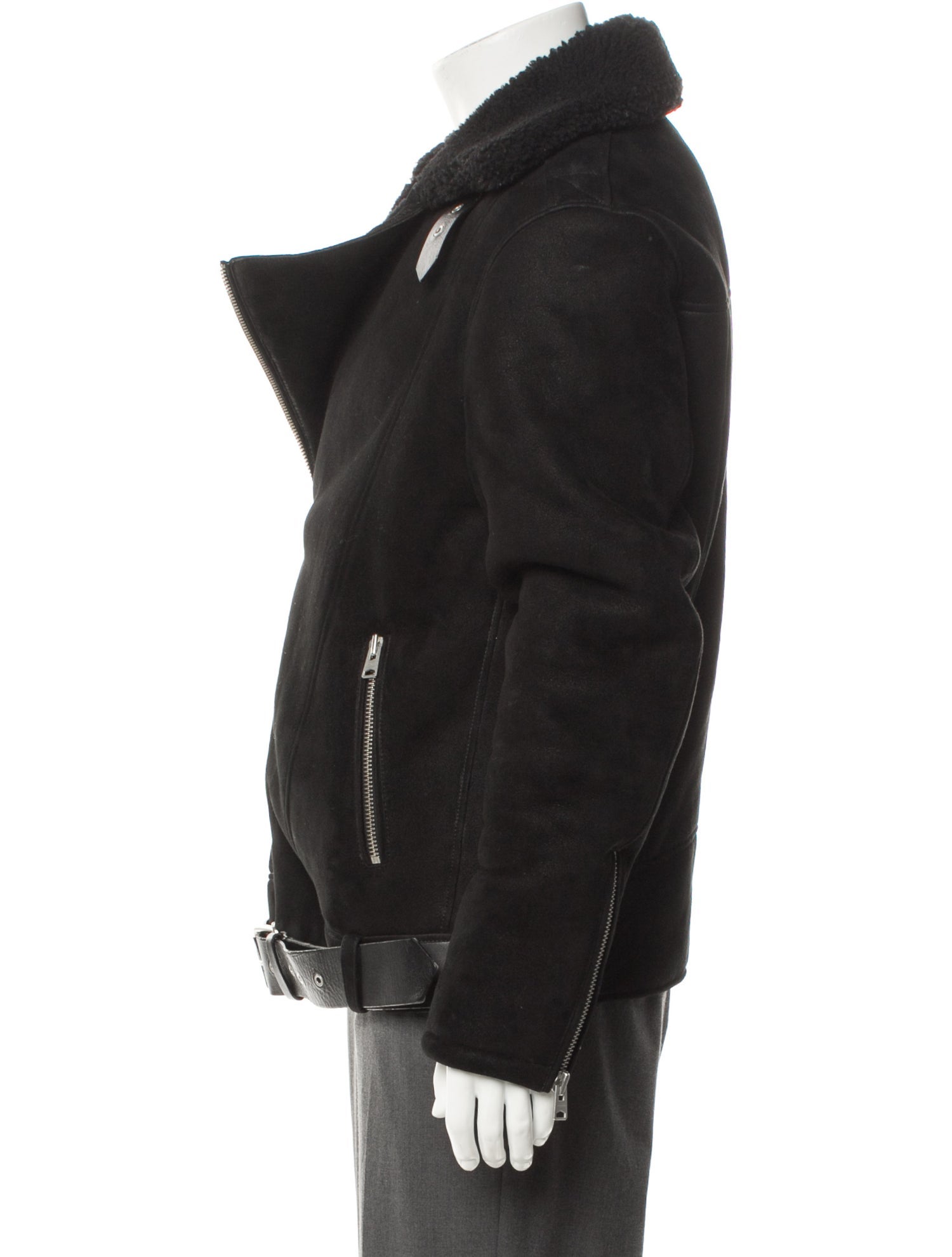 AllSaints Lamb Leather Moto Jacket