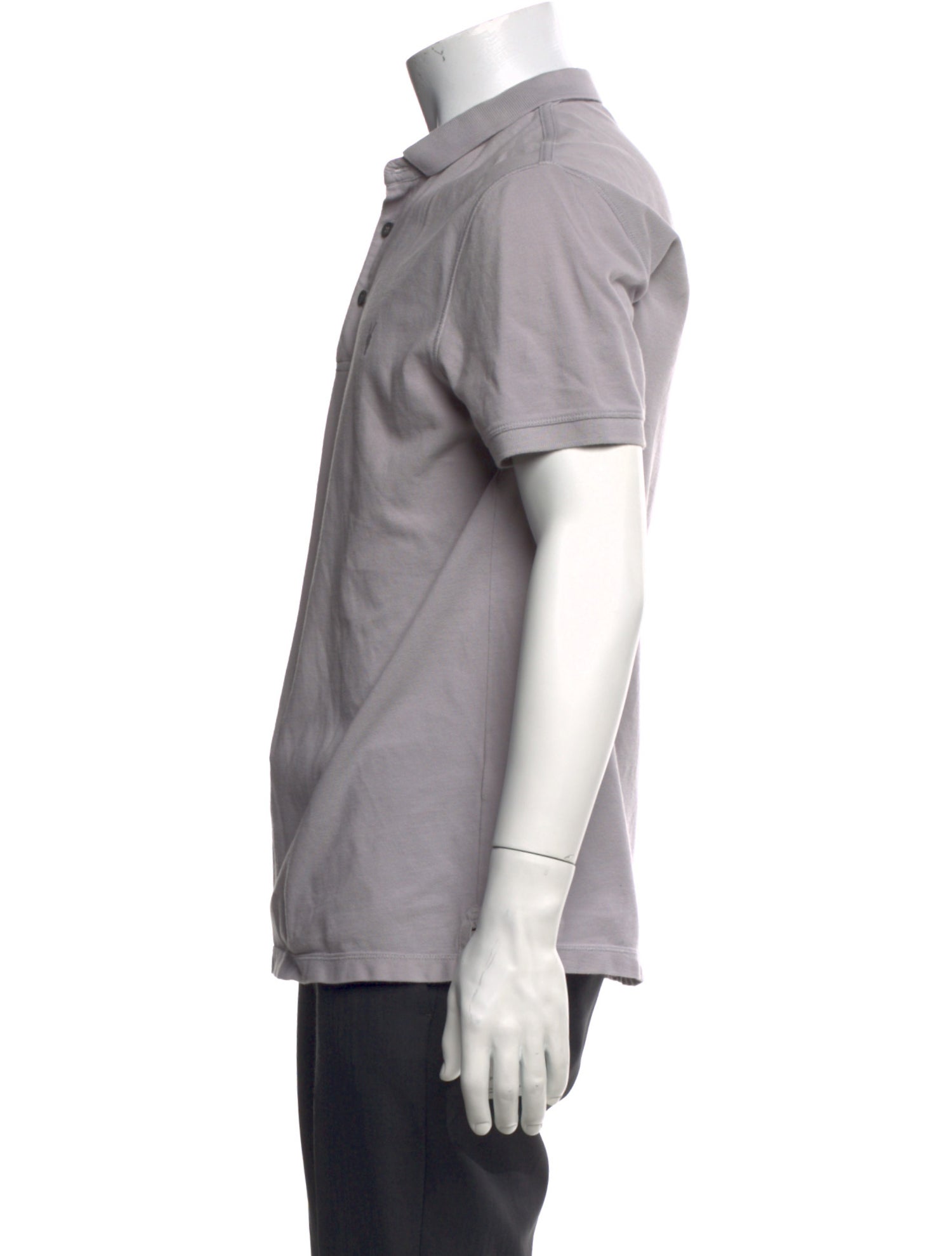 AllSaints Crew Neck Short Sleeve Polo Shirt