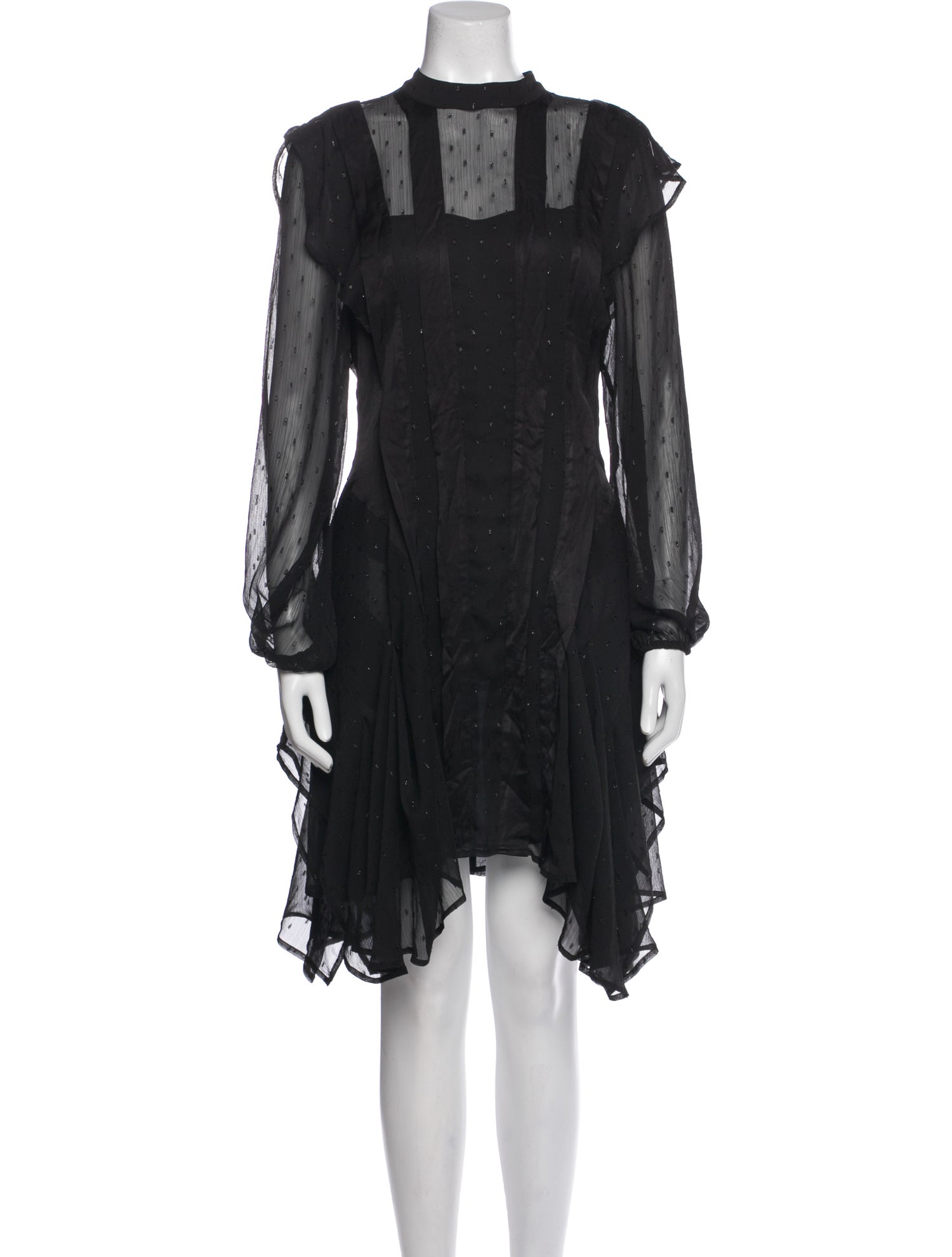 AllSaints Lace Pattern Mini Dress