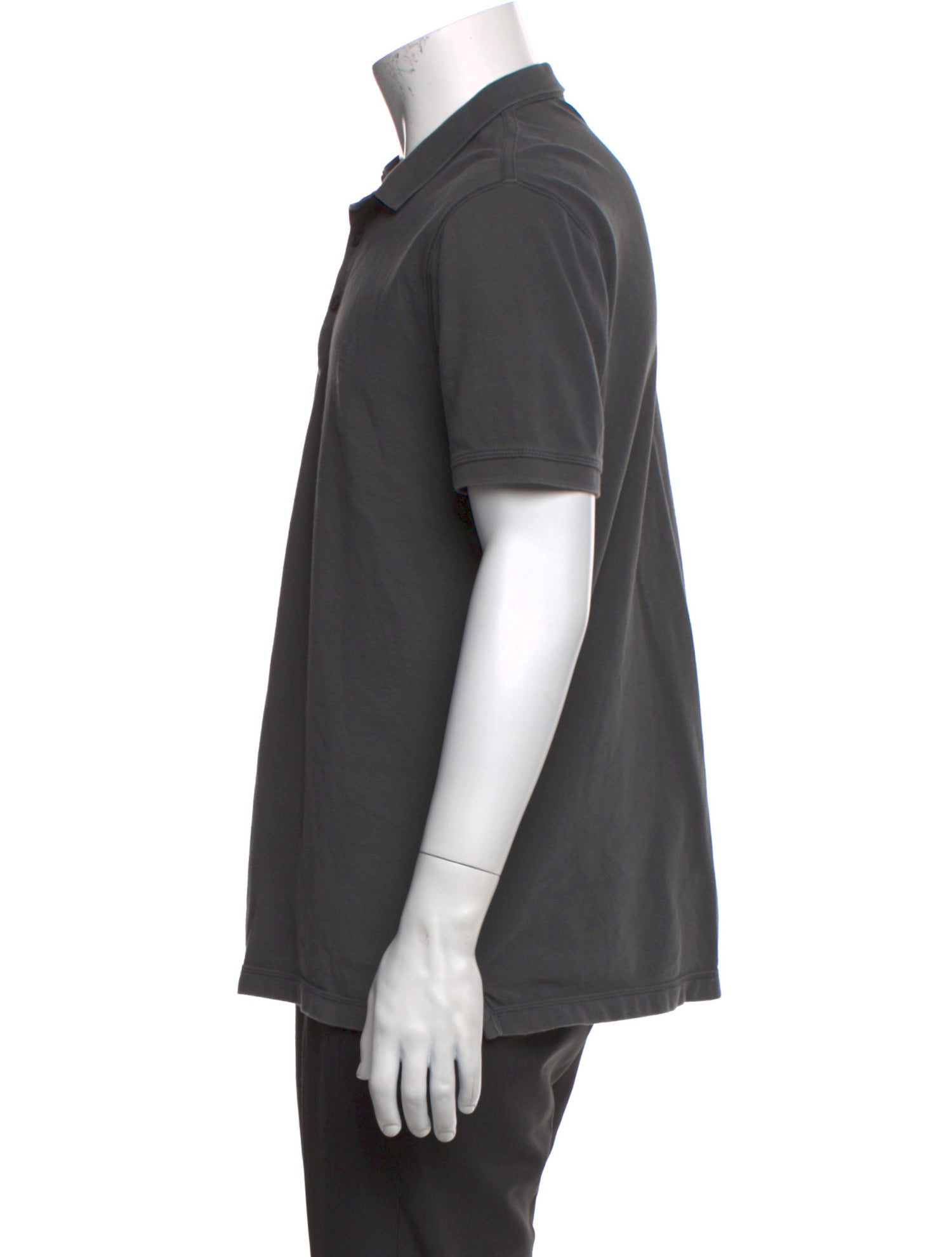 AllSaints Crew Neck Short Sleeve Polo Shirt