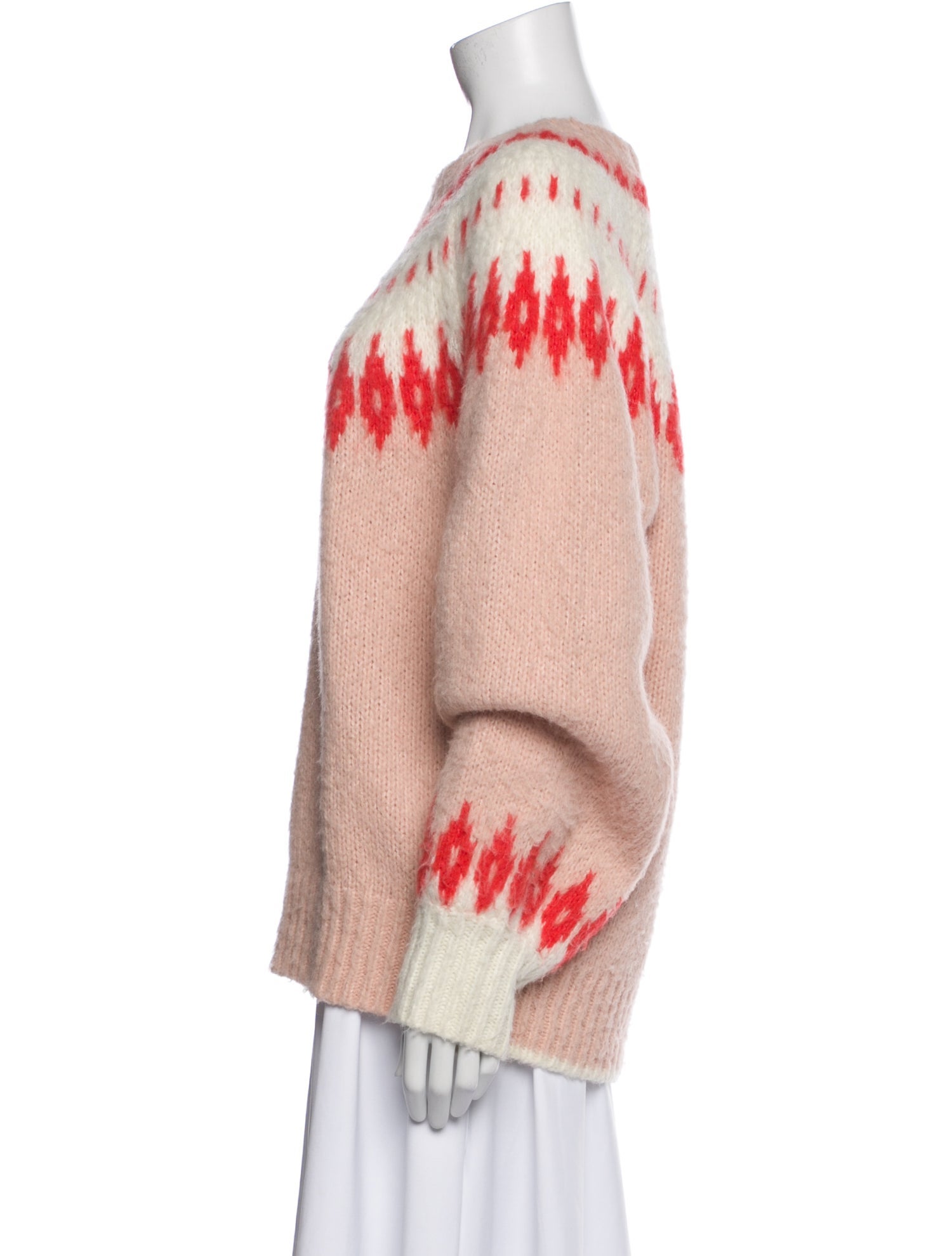 AllSaints Printed Crew Neck Sweater