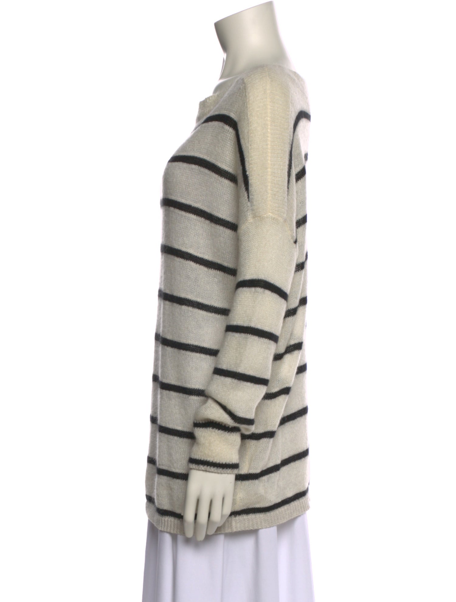 AllSaints Striped Scoop Neck Sweater