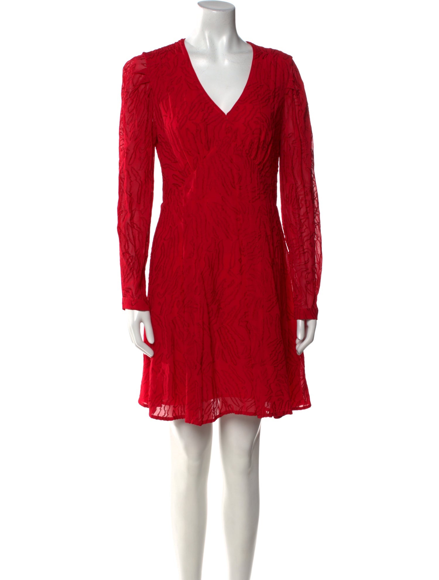 AllSaints V-Neck Knee-Length Dress