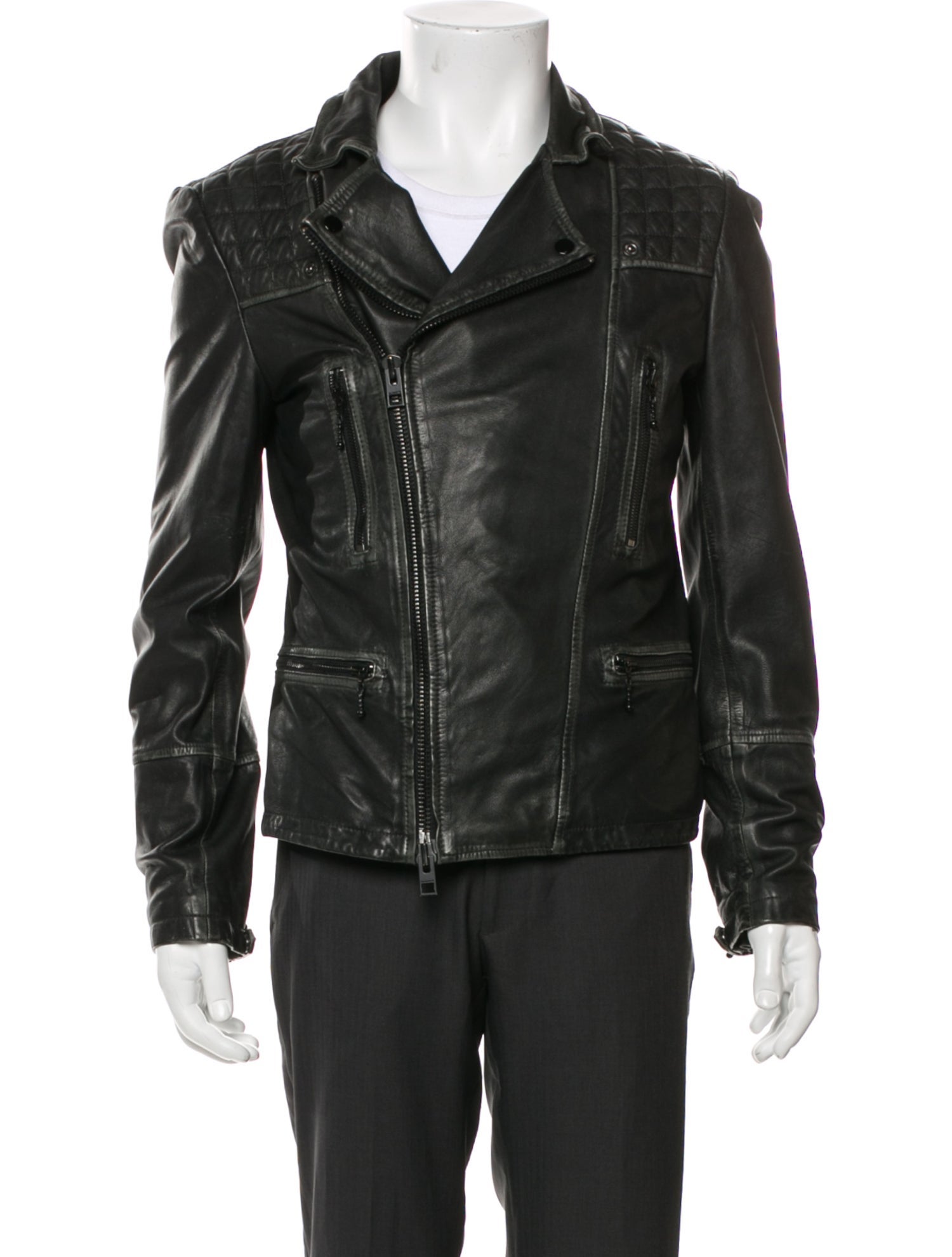 AllSaints Lamb Leather Moto Jacket