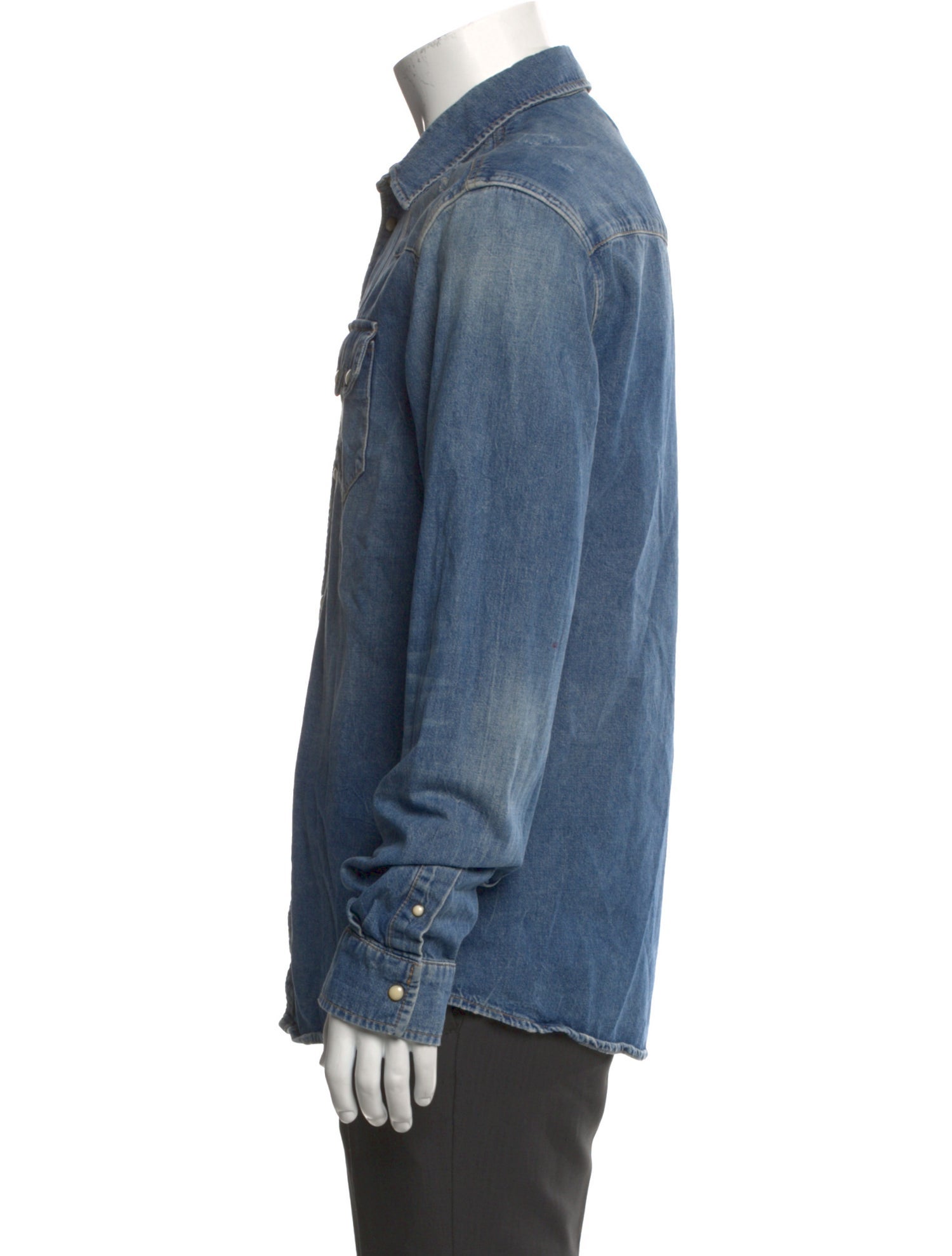 AllSaints Long Sleeve Denim Shirt