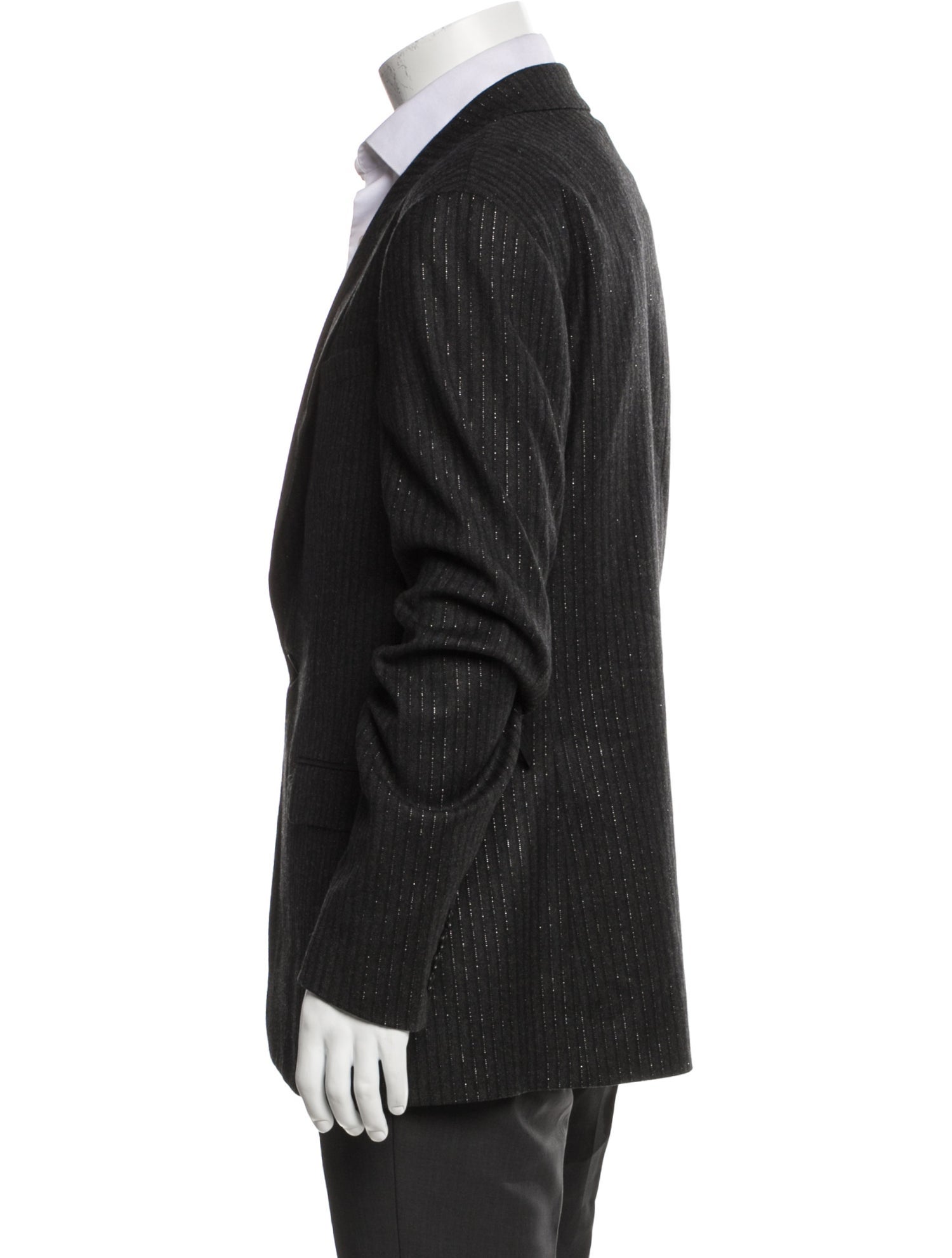 AllSaints Striped Glitter Accents Blazer