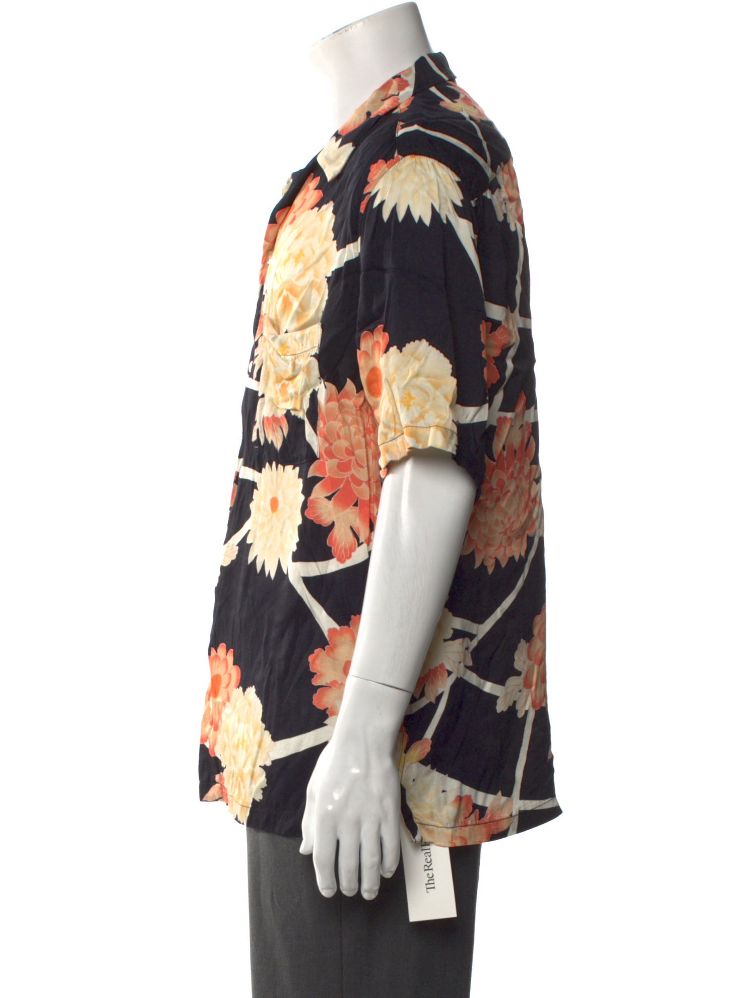 AllSaints Floral Print Short Sleeve Shirt