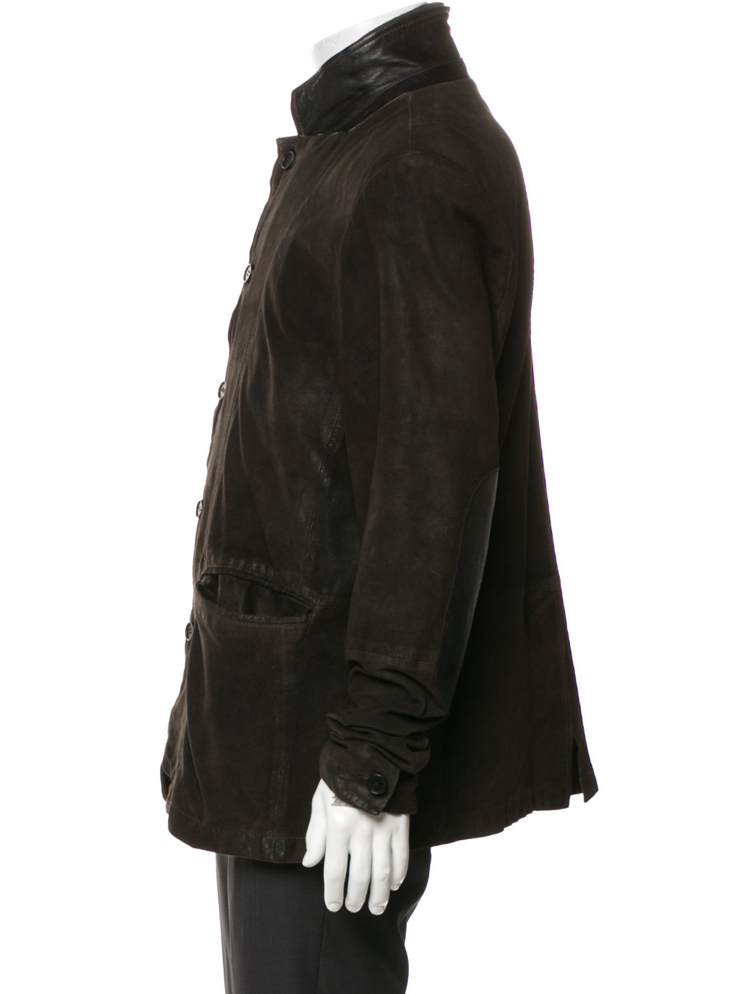 AllSaints Goat Leather Utility Jacket